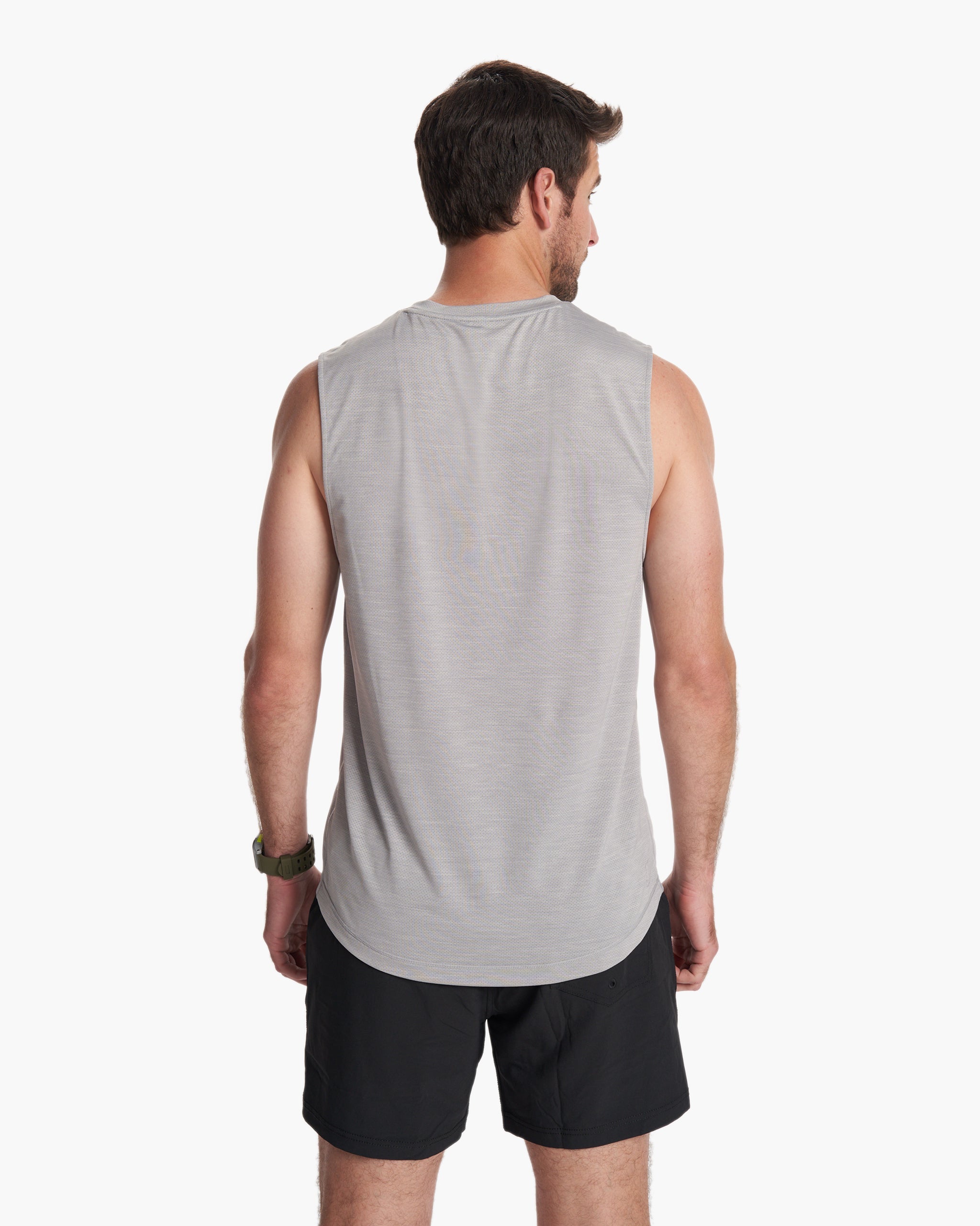 Zephyr Muscle Tee | Heather Grey