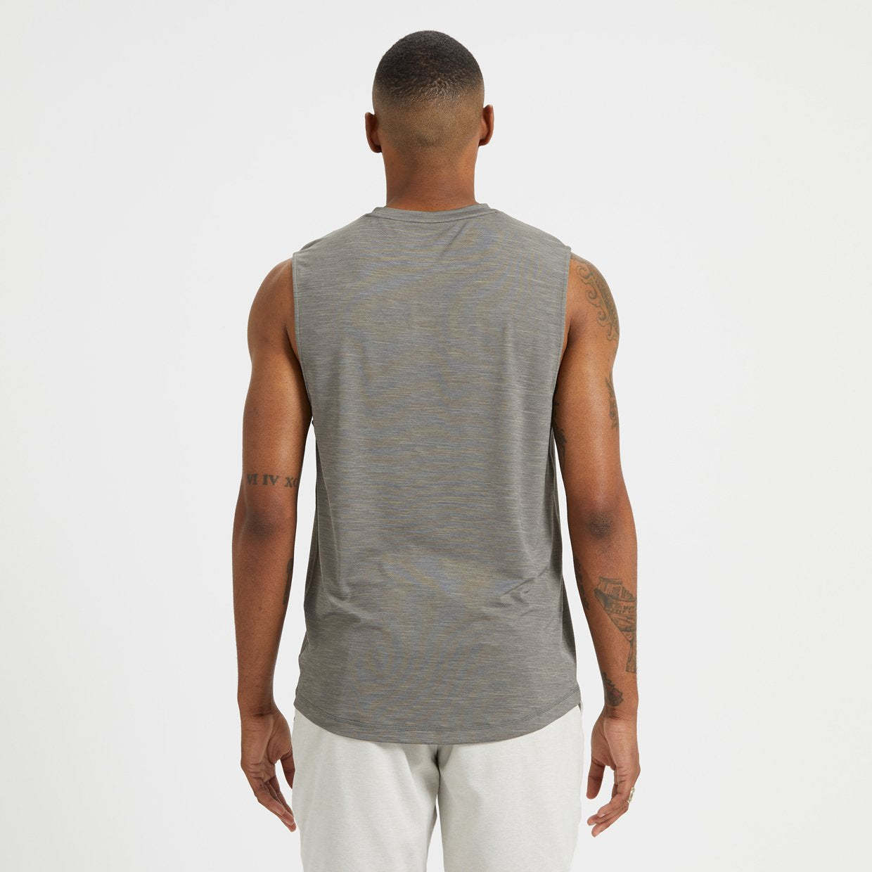 Zephyr Muscle Tee | Charcoal Heather
