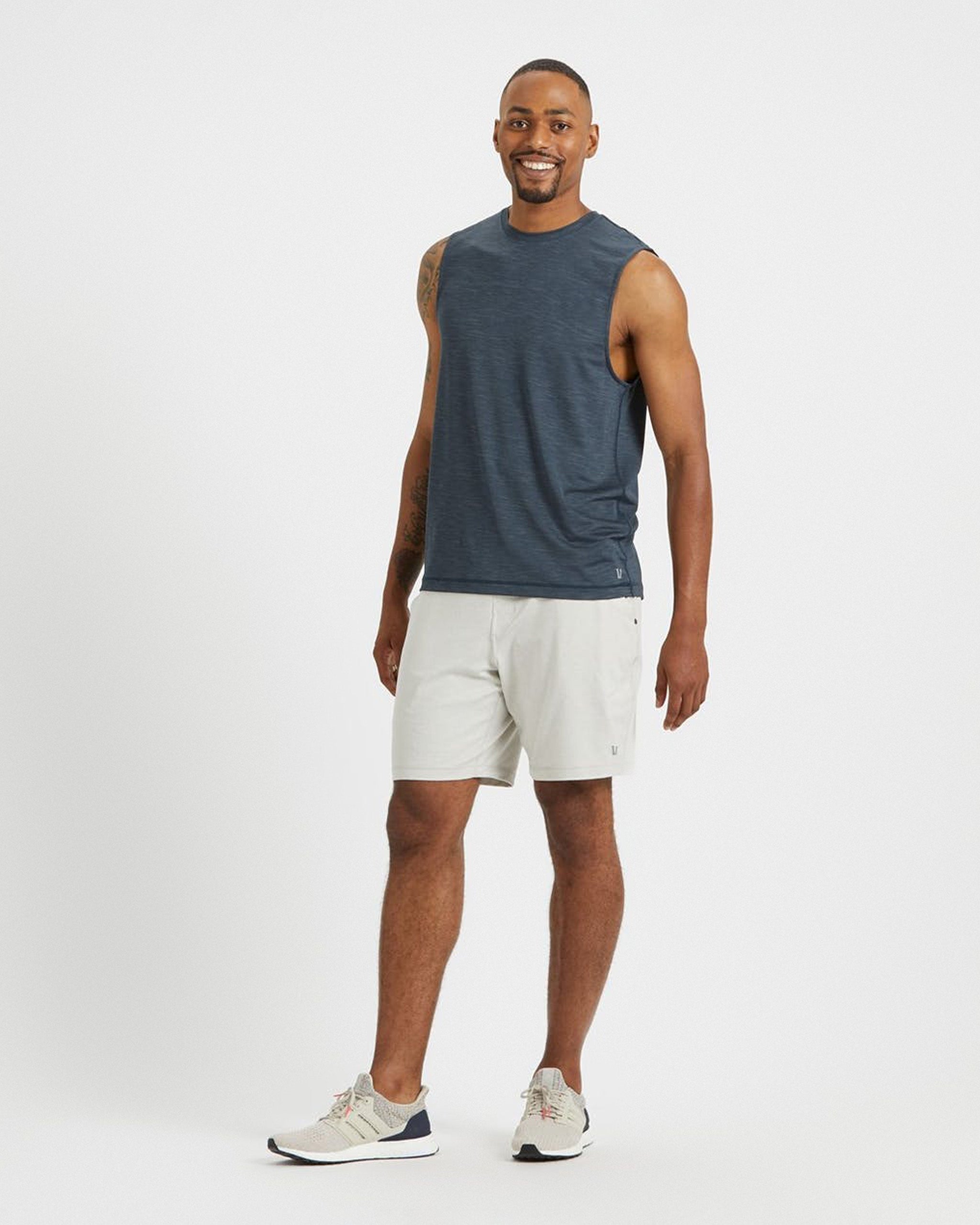 Zephyr Muscle Tee | Indigo Heather
