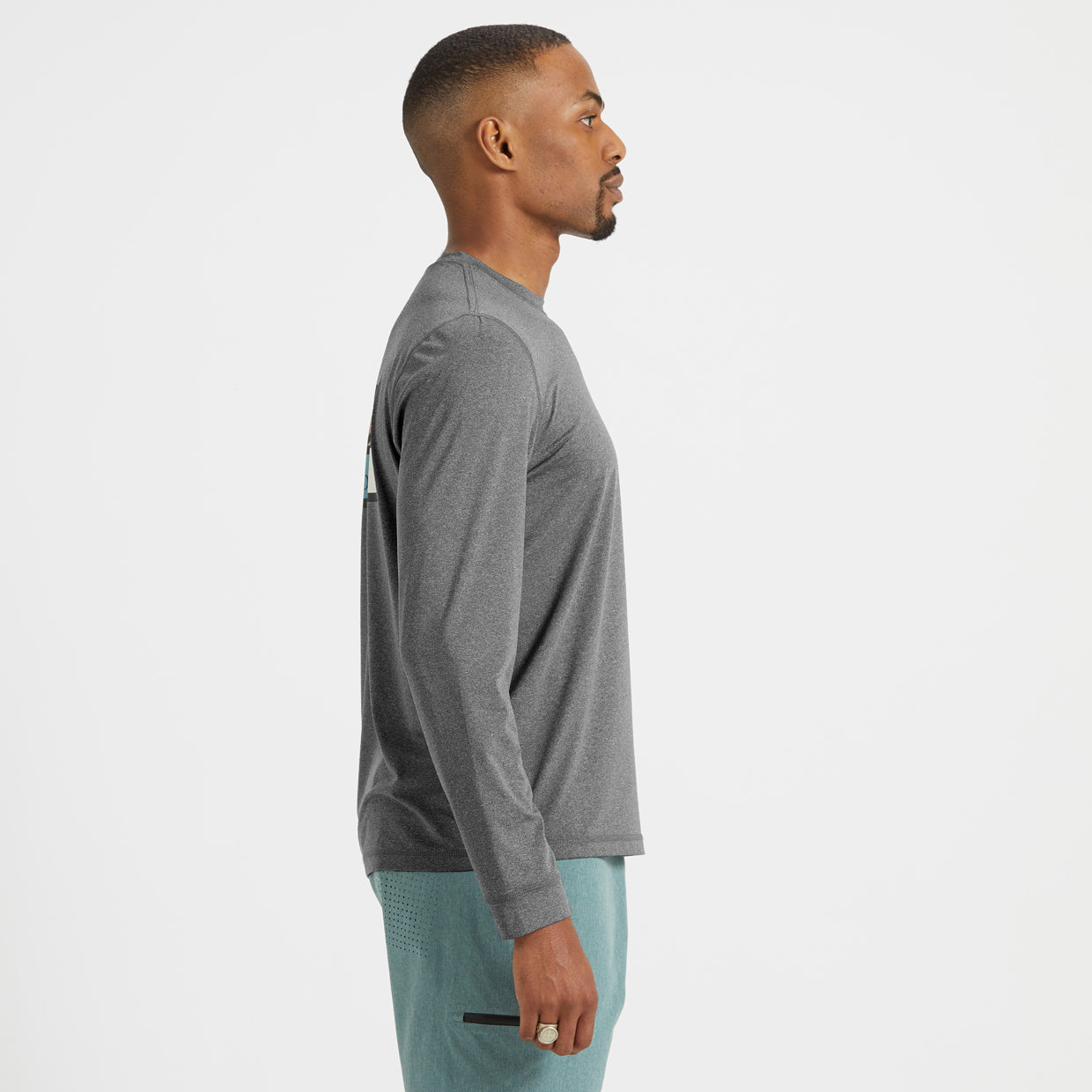Long-Sleeve Uluwatu Water Tee | Charcoal Heather