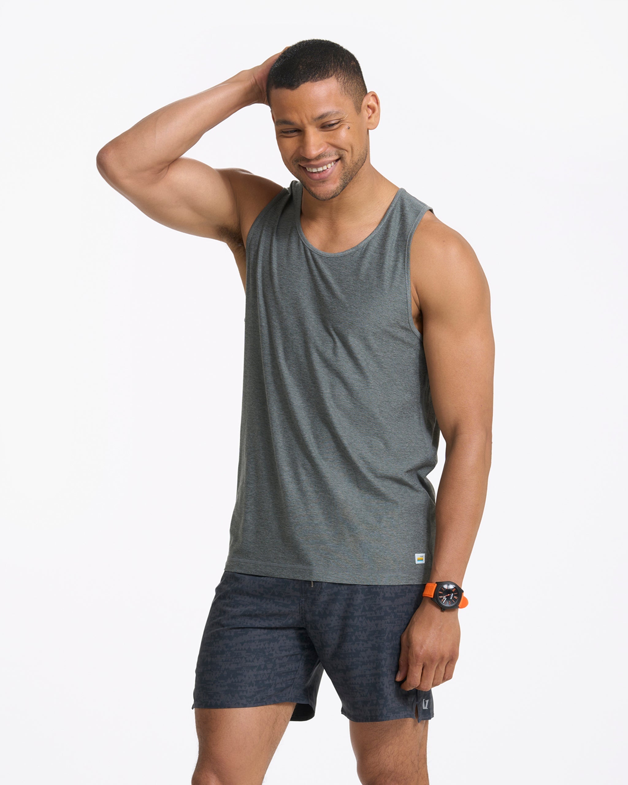 Strato Tech Tank | Dusty Pine Heather