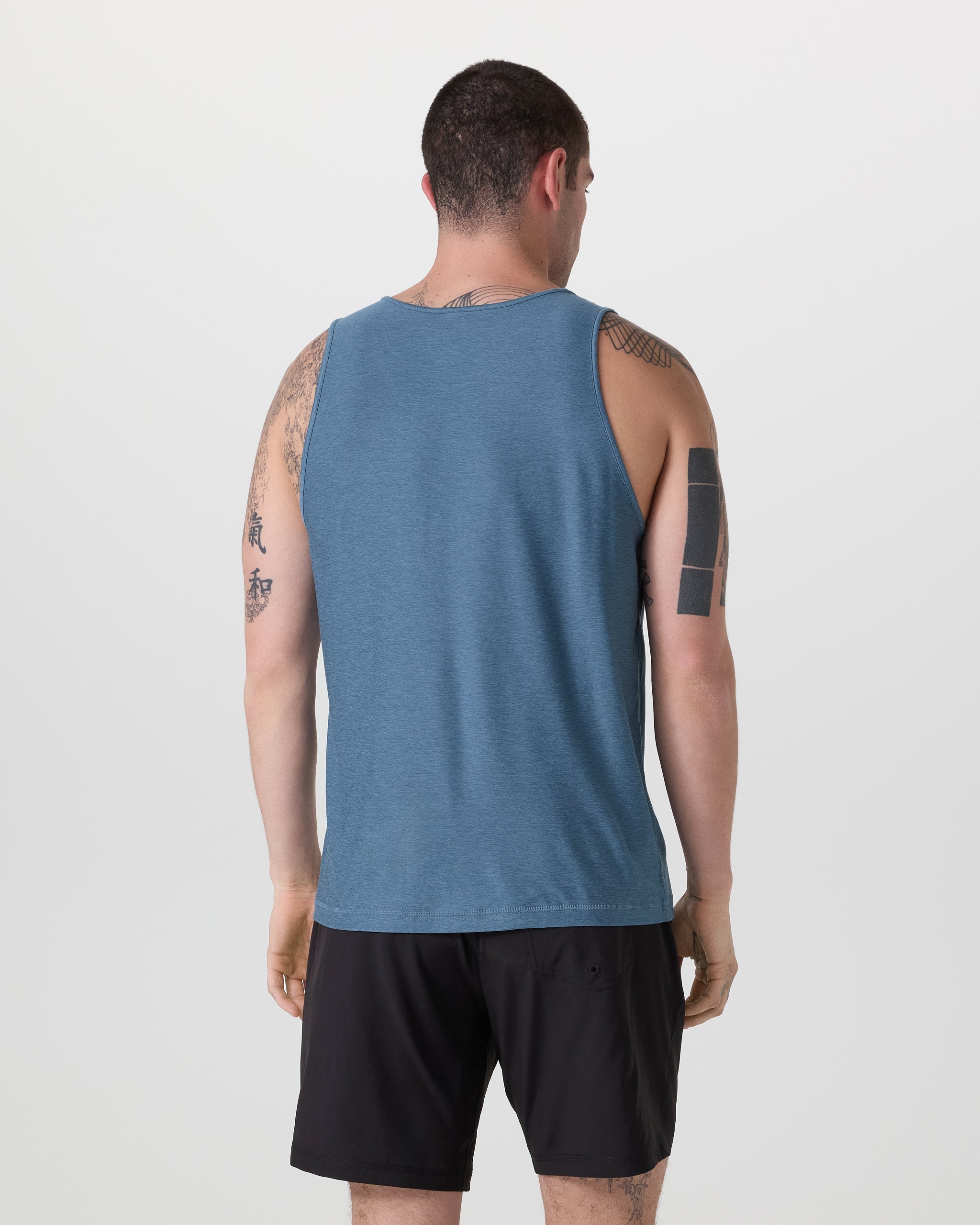 Strato Tech Tank | Pool Blue Heather