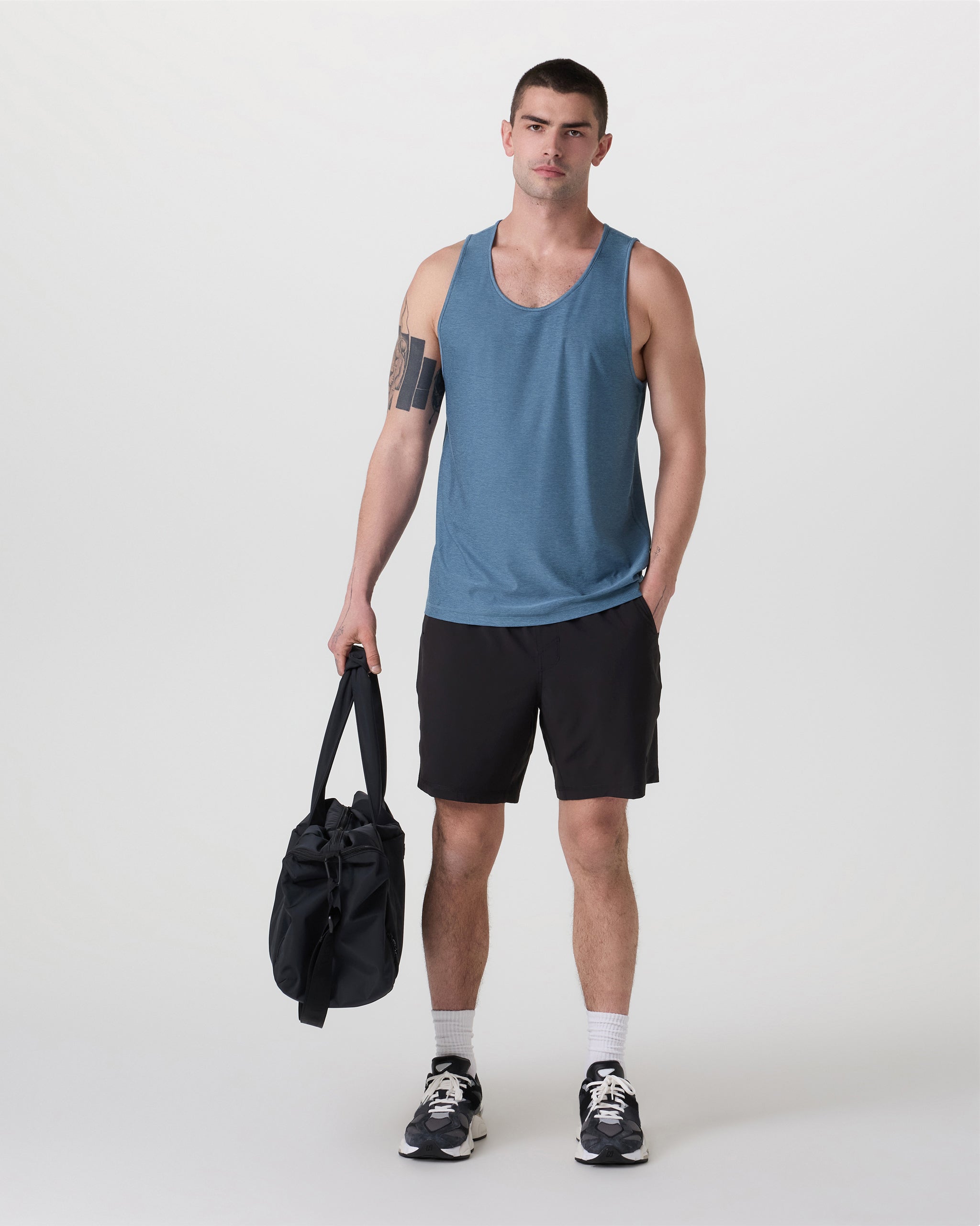 Strato Tech Tank | Pool Blue Heather