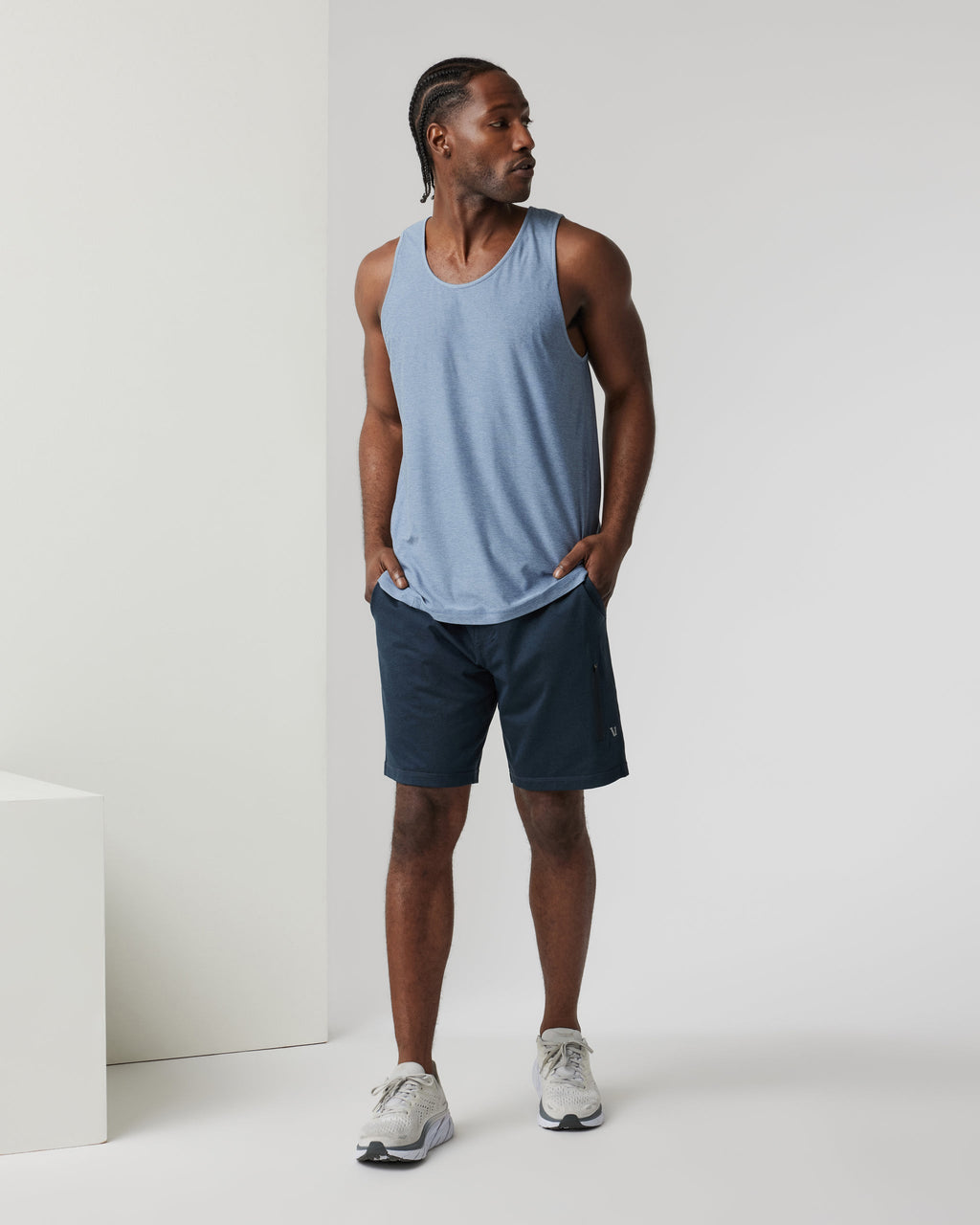 Strato Tech Tank | Chambray Heather