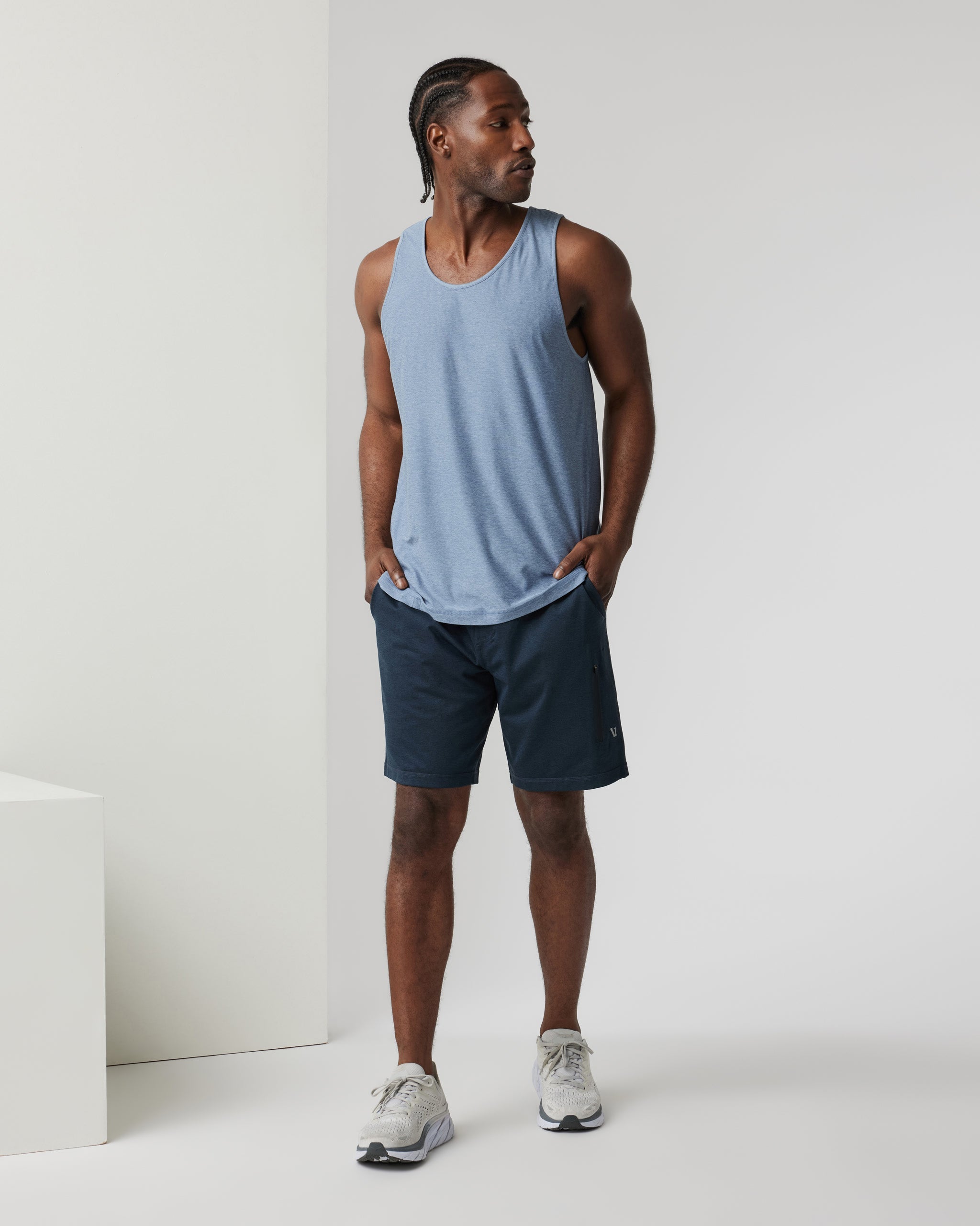 Strato Tech Tank | Chambray Heather