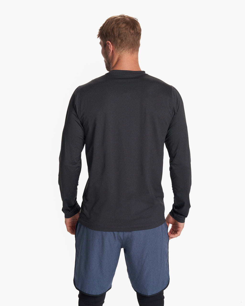 Long-Sleeve Tradewind Performance Tee | Black Heather