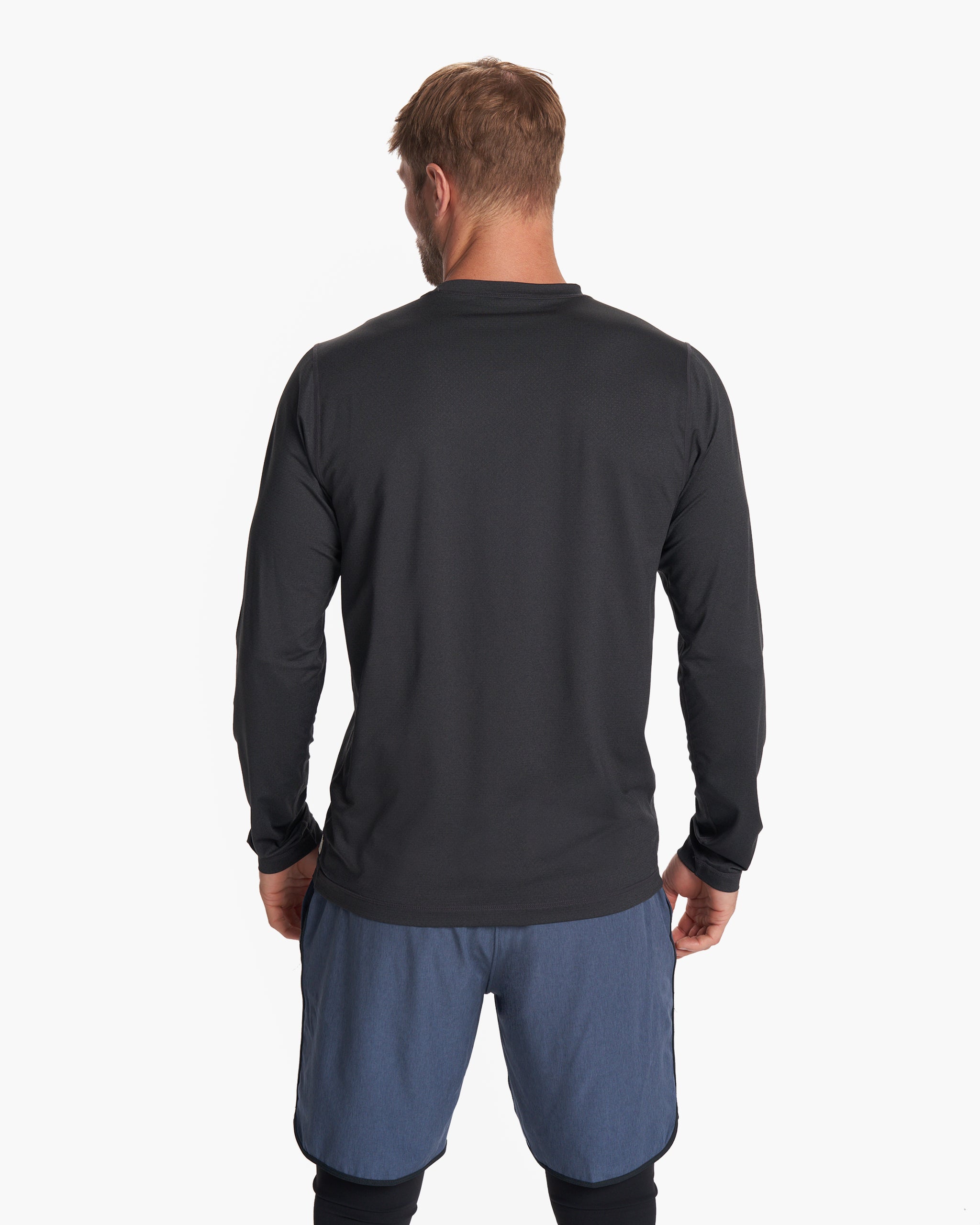 Long-Sleeve Tradewind Performance Tee | Black Heather