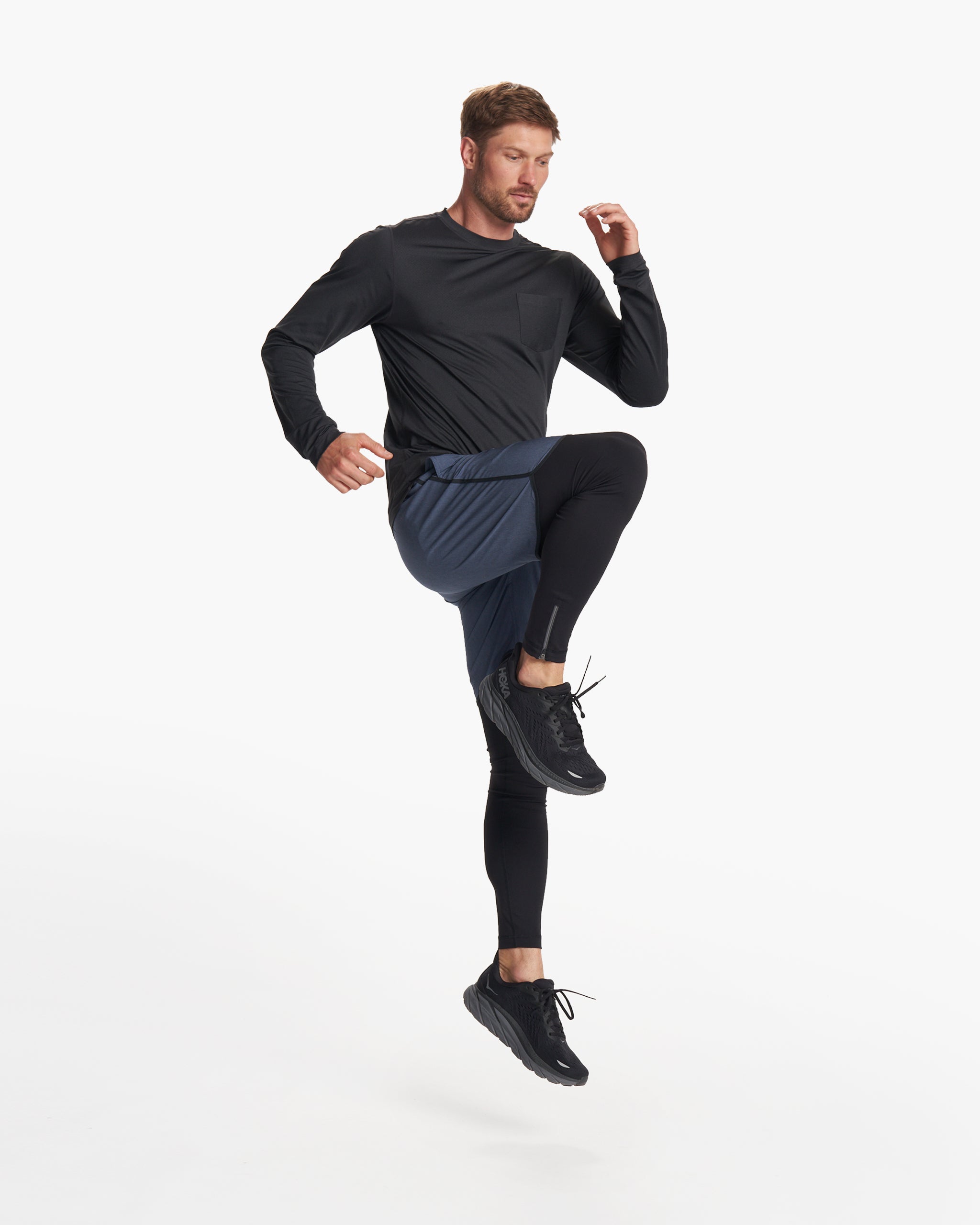 Long-Sleeve Tradewind Performance Tee | Black Heather