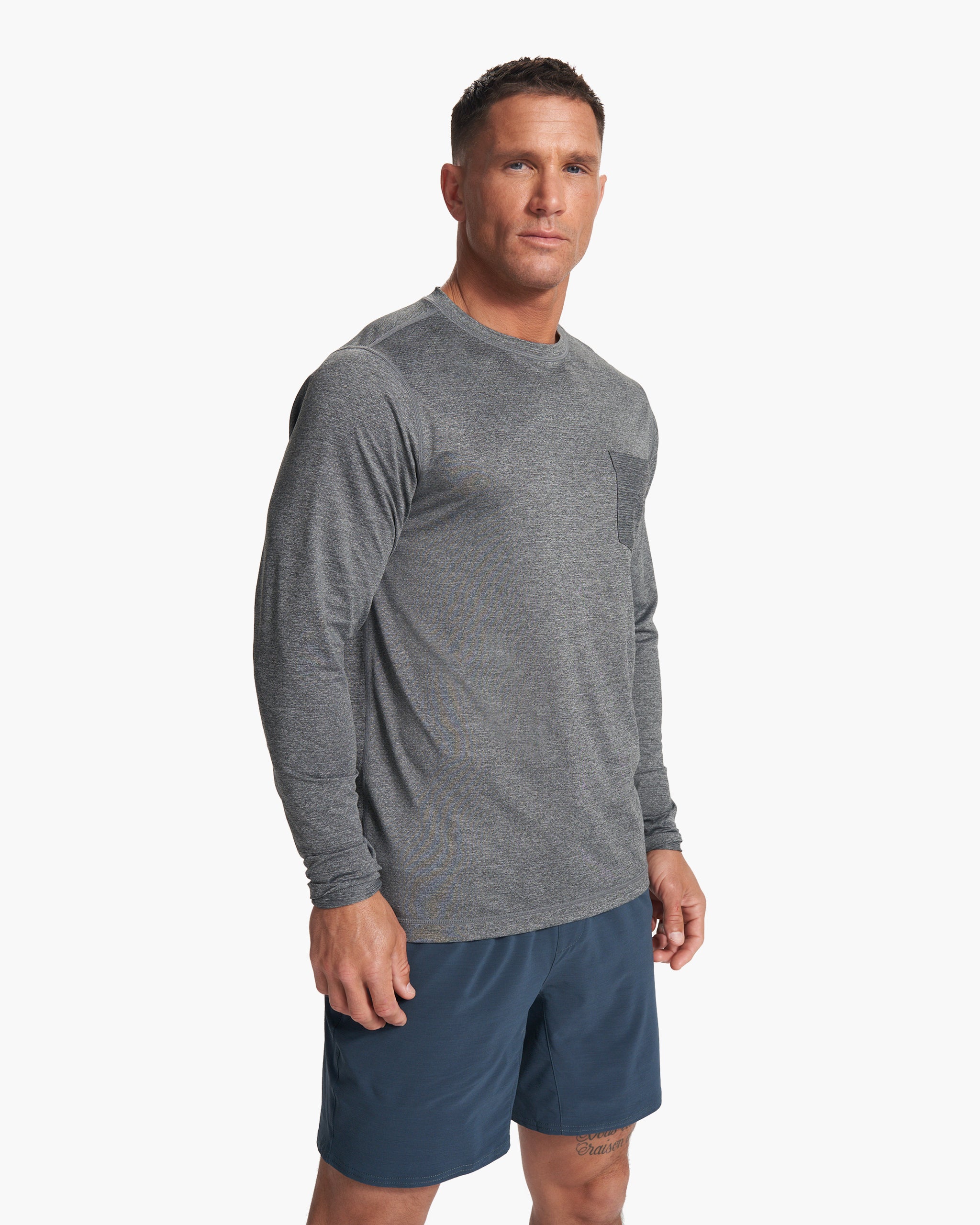 Long-Sleeve Tradewind Performance Tee | Heather Grey