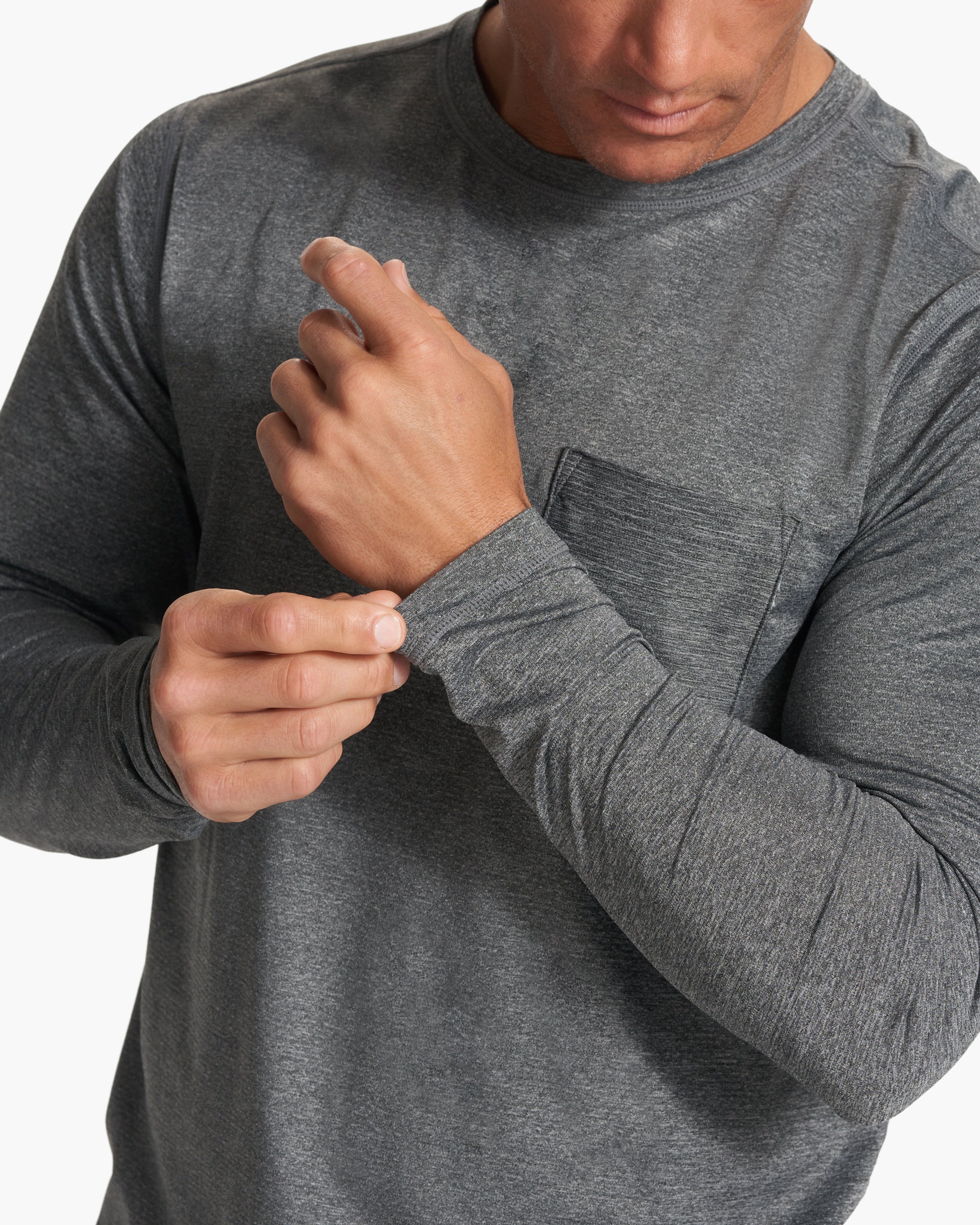 Long-Sleeve Tradewind Performance Tee | Heather Grey
