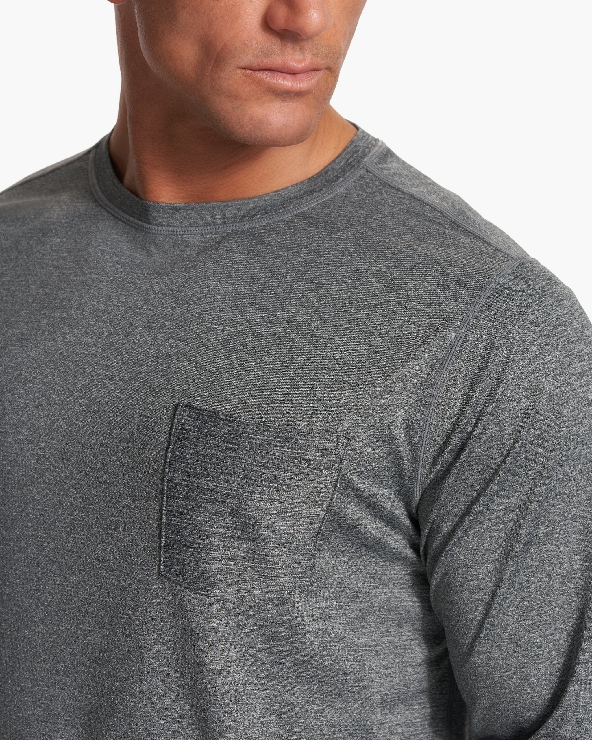 Long-Sleeve Tradewind Performance Tee | Heather Grey