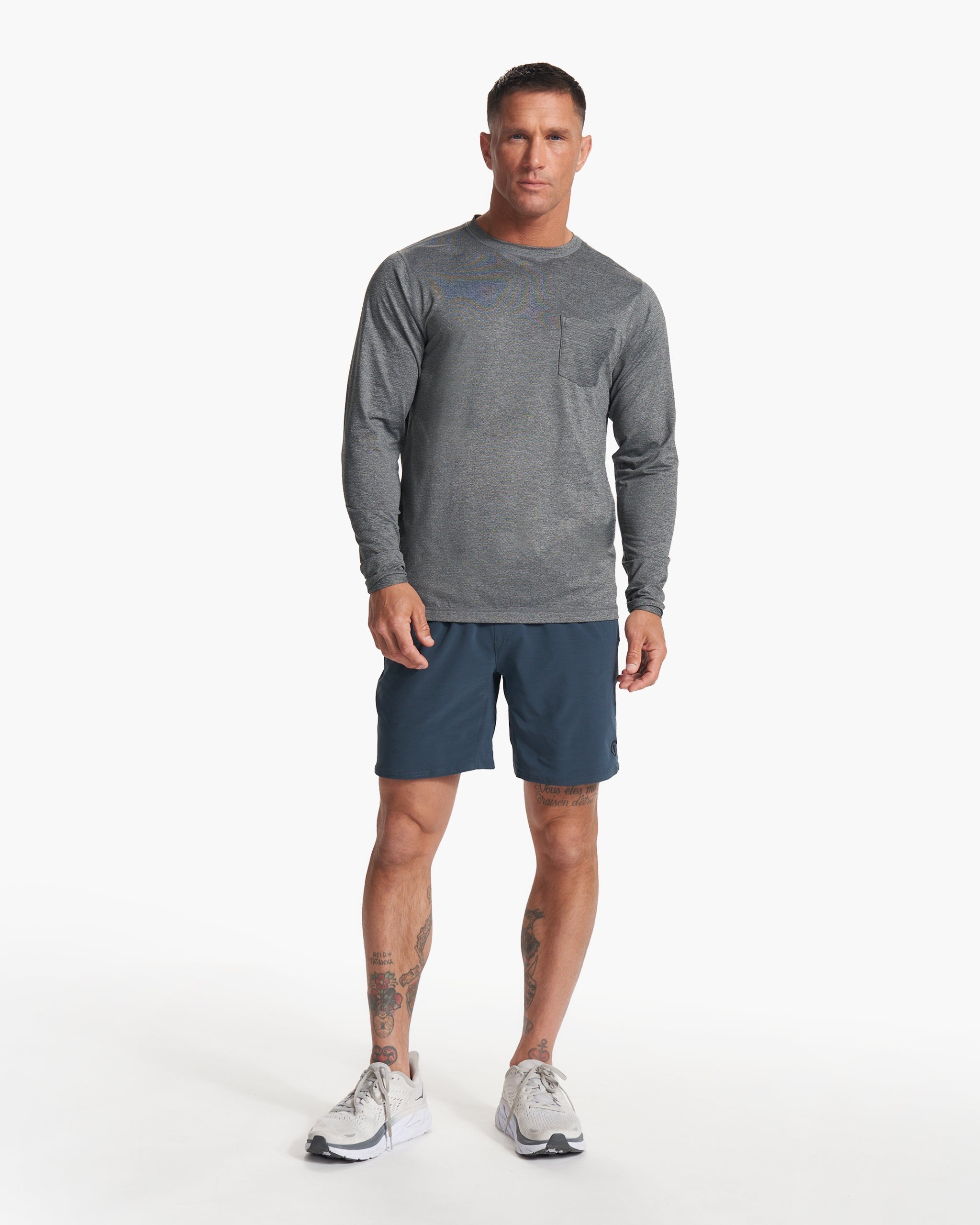 Long-Sleeve Tradewind Performance Tee | Heather Grey