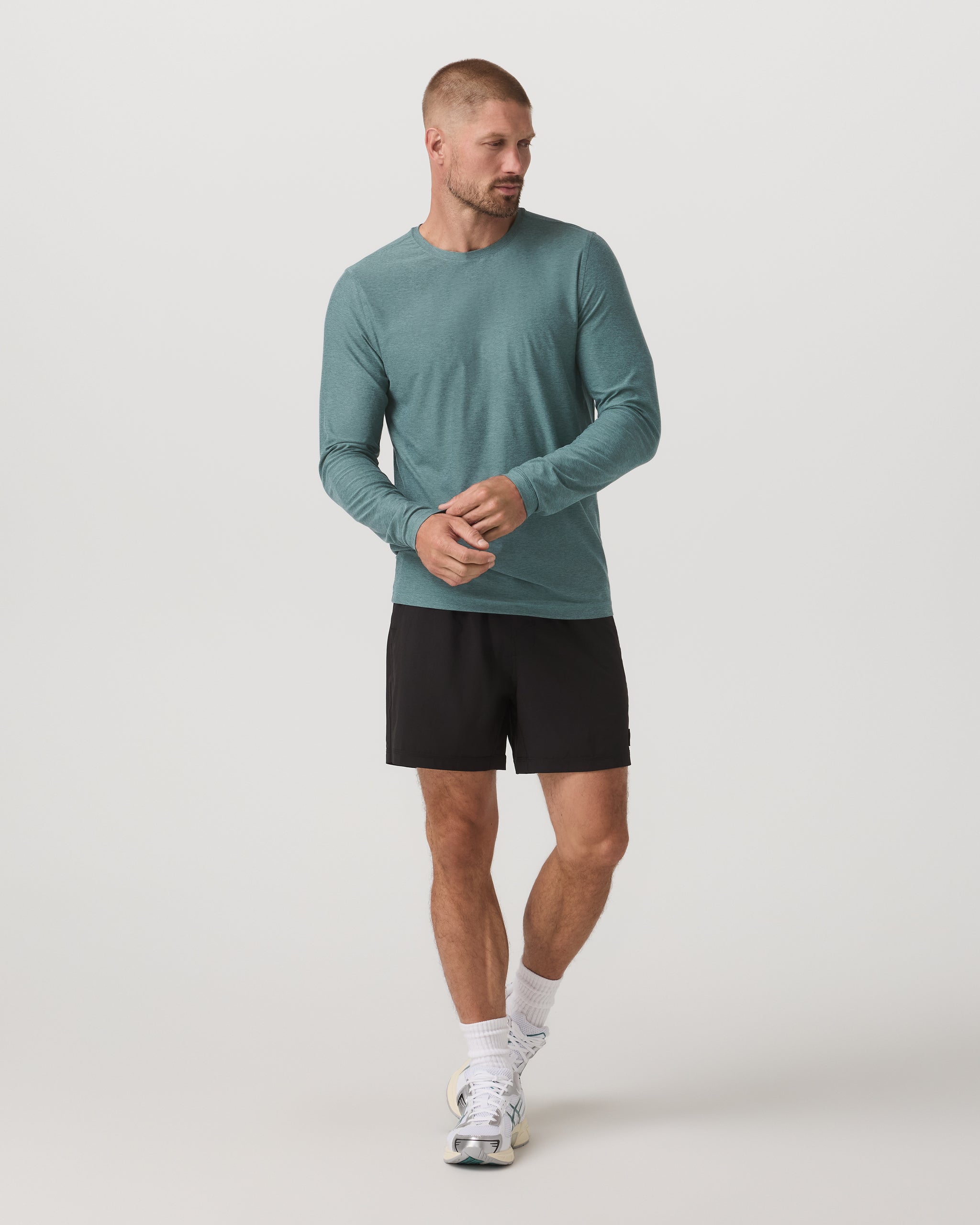Long Sleeve Strato Tech Tee | Bluegrass Heather