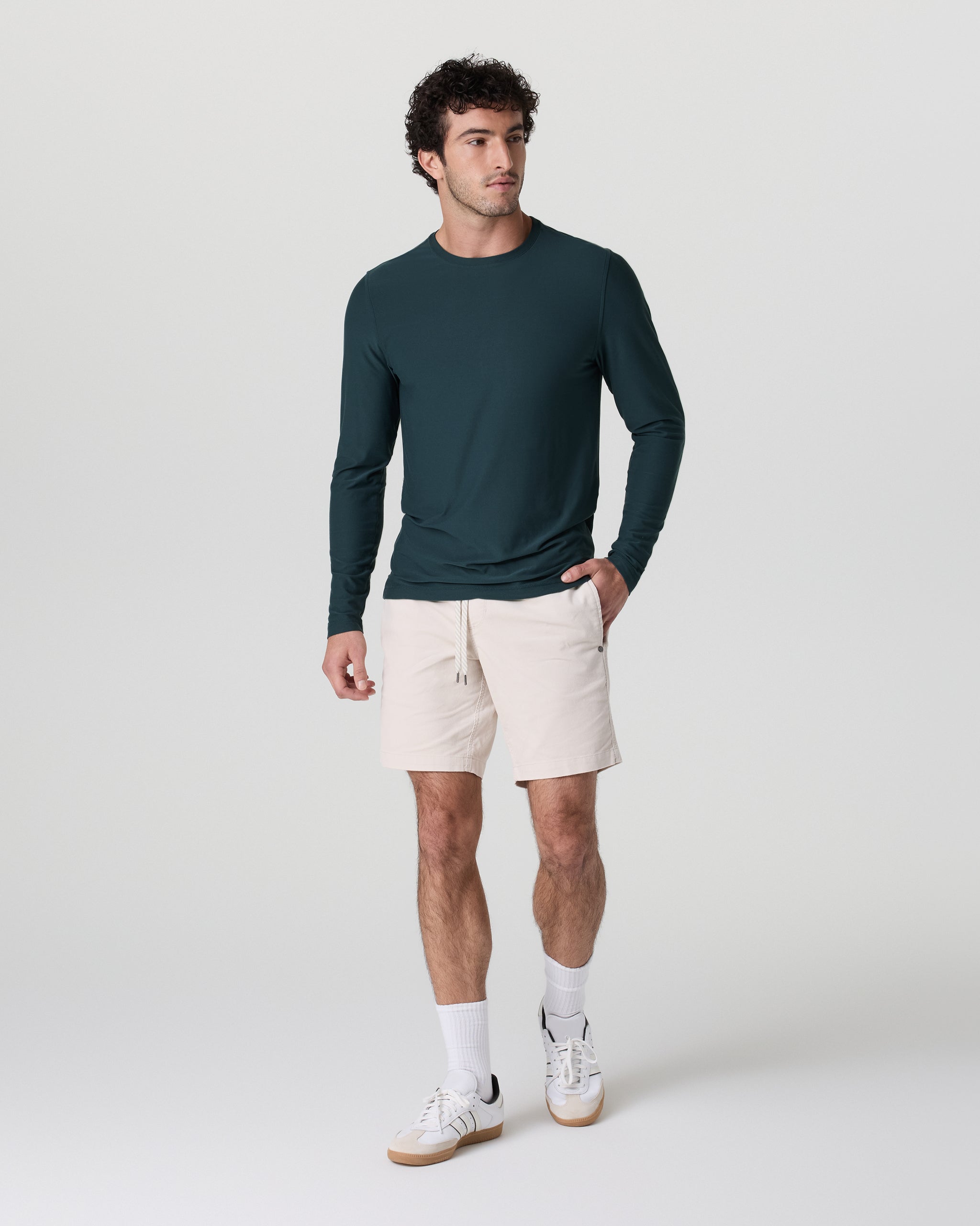 Long Sleeve Strato Tech Tee | Deep Sea