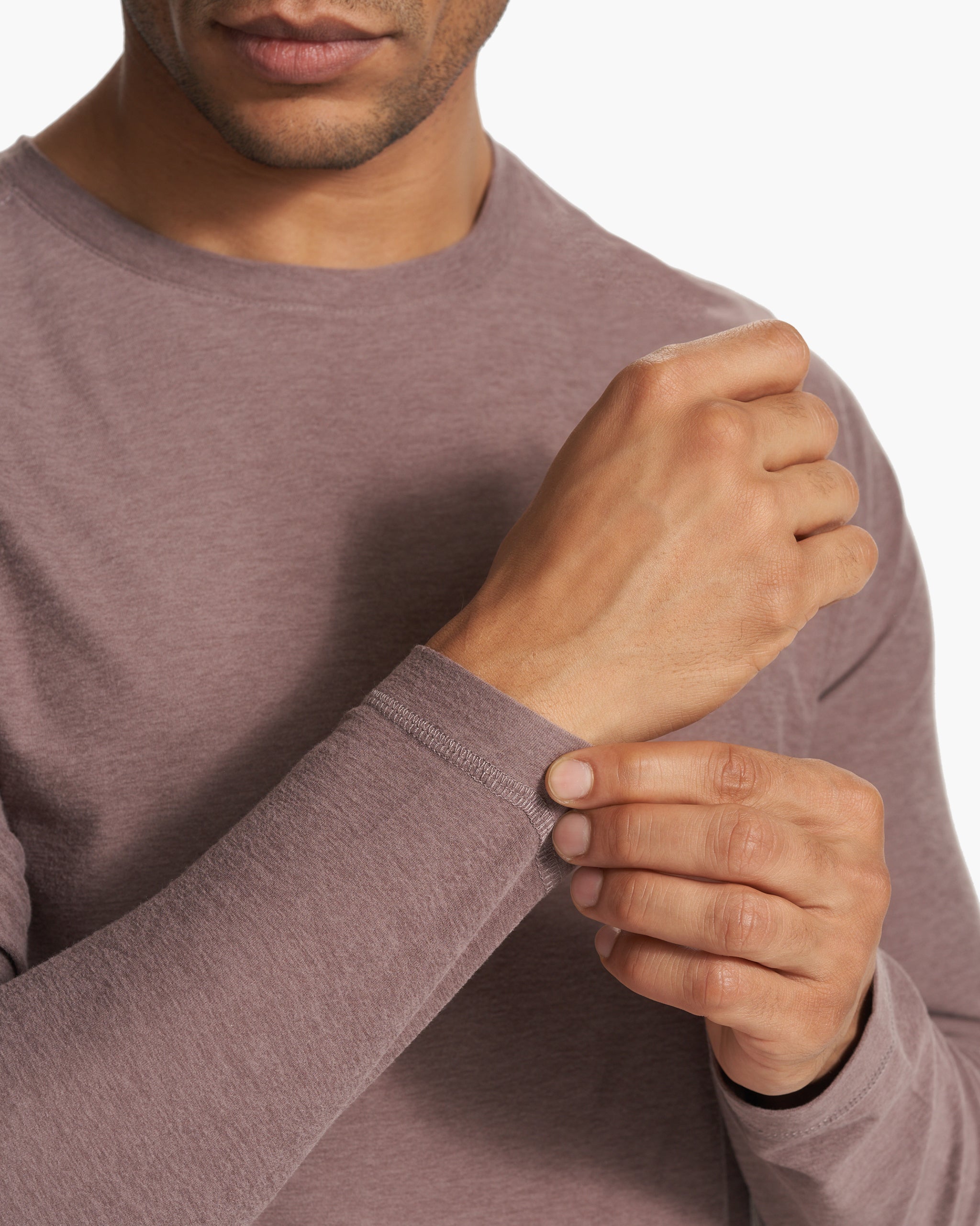 Long Sleeve Strato Tech Tee | Hazel Heather
