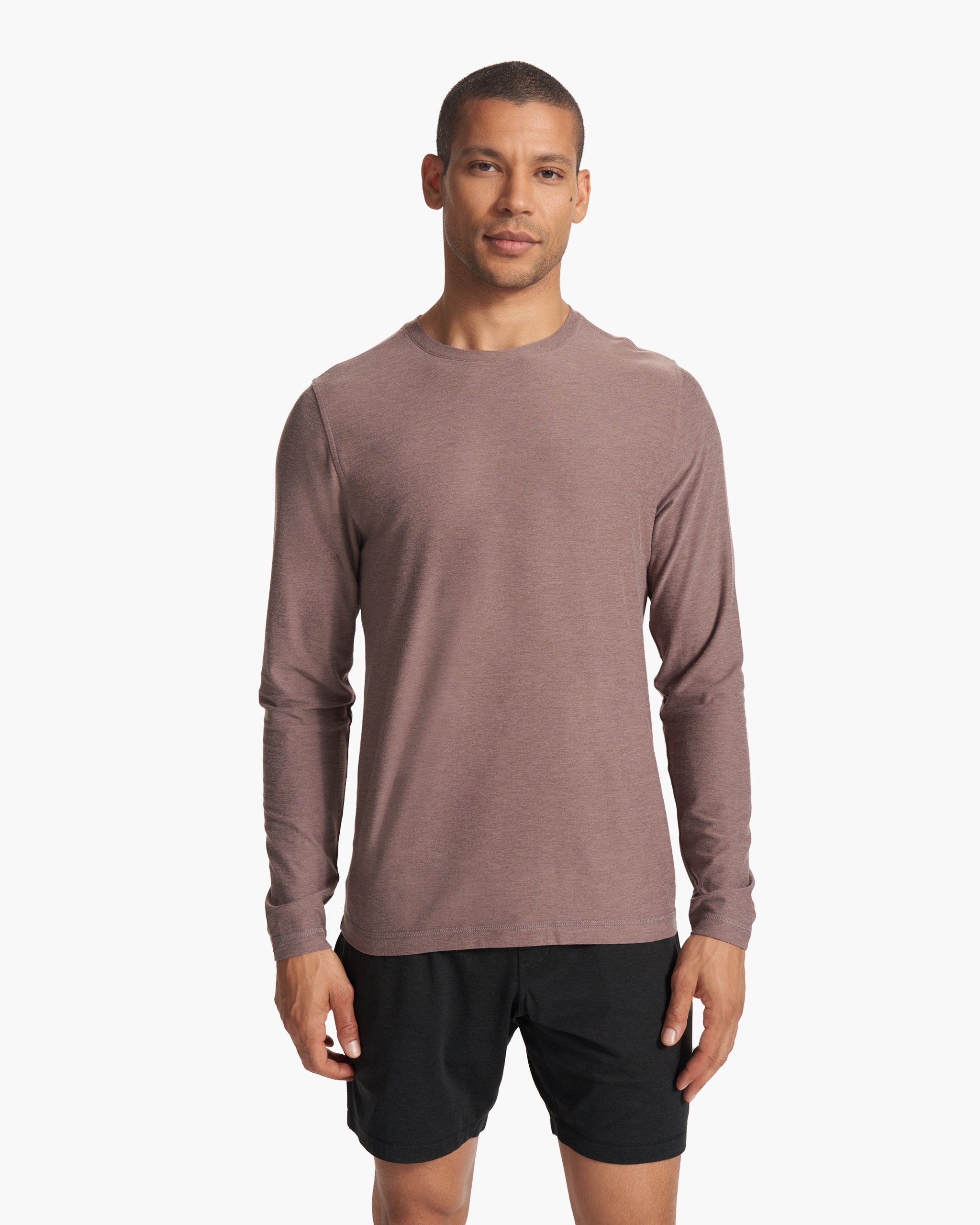 Long Sleeve Strato Tech Tee | Hazel Heather