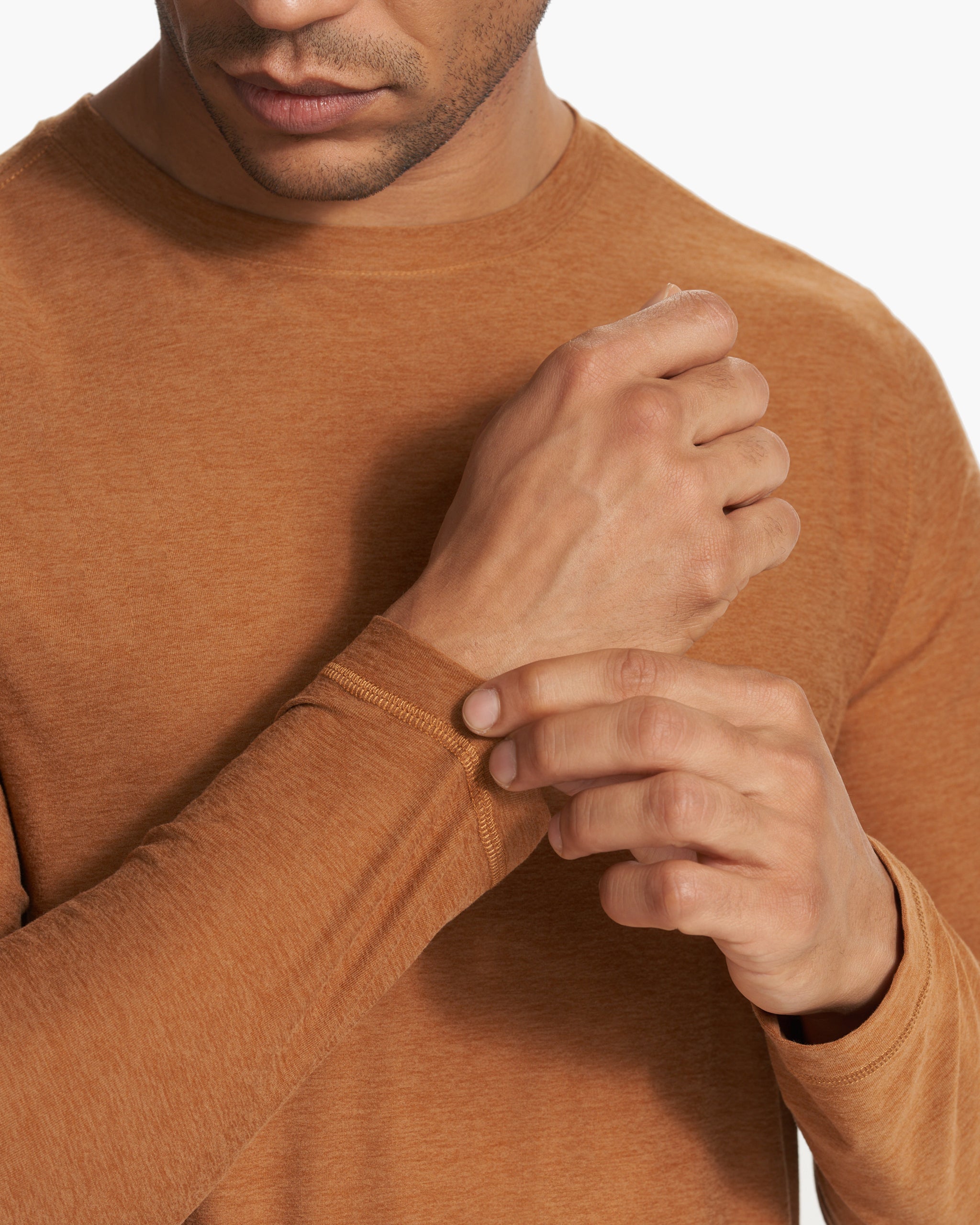 Long Sleeve Strato Tech Tee | Autumn Heather