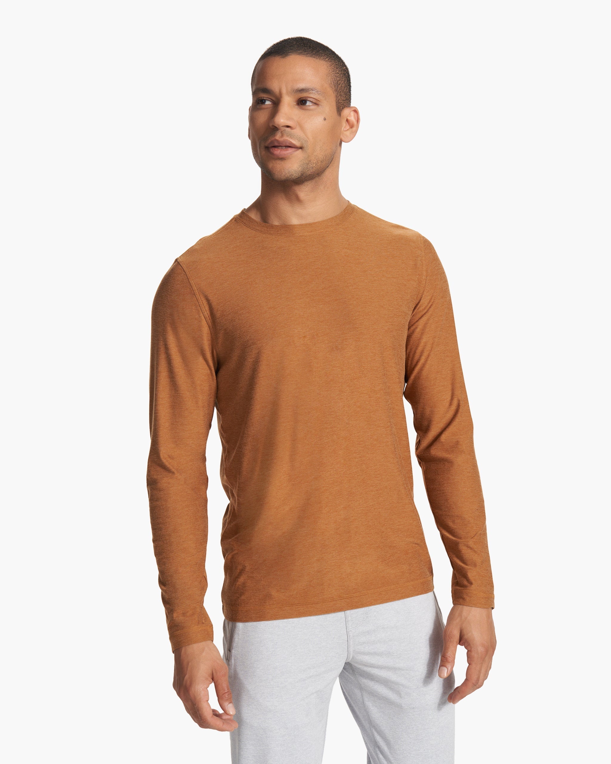 Long Sleeve Strato Tech Tee | Autumn Heather