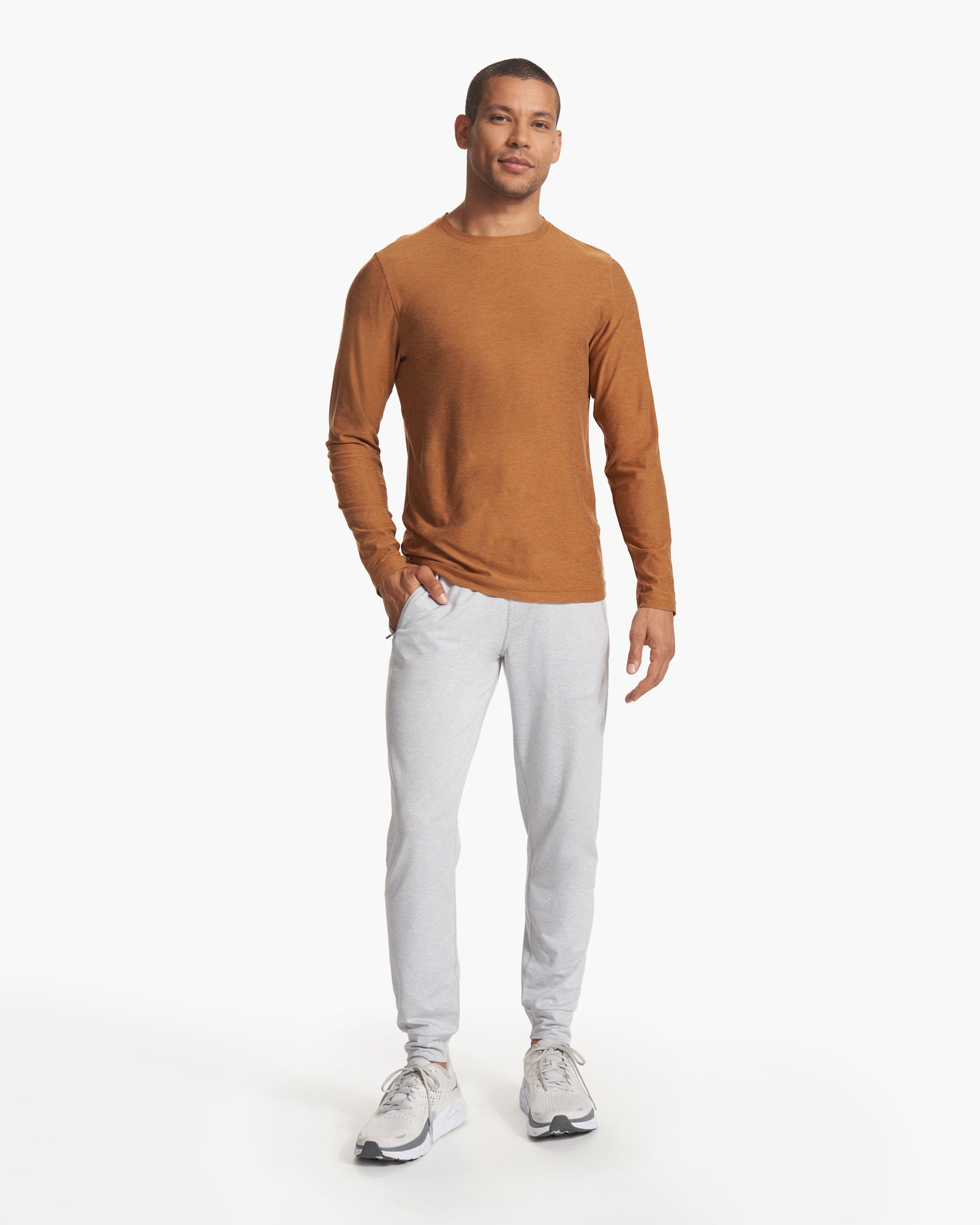 Long Sleeve Strato Tech Tee | Autumn Heather