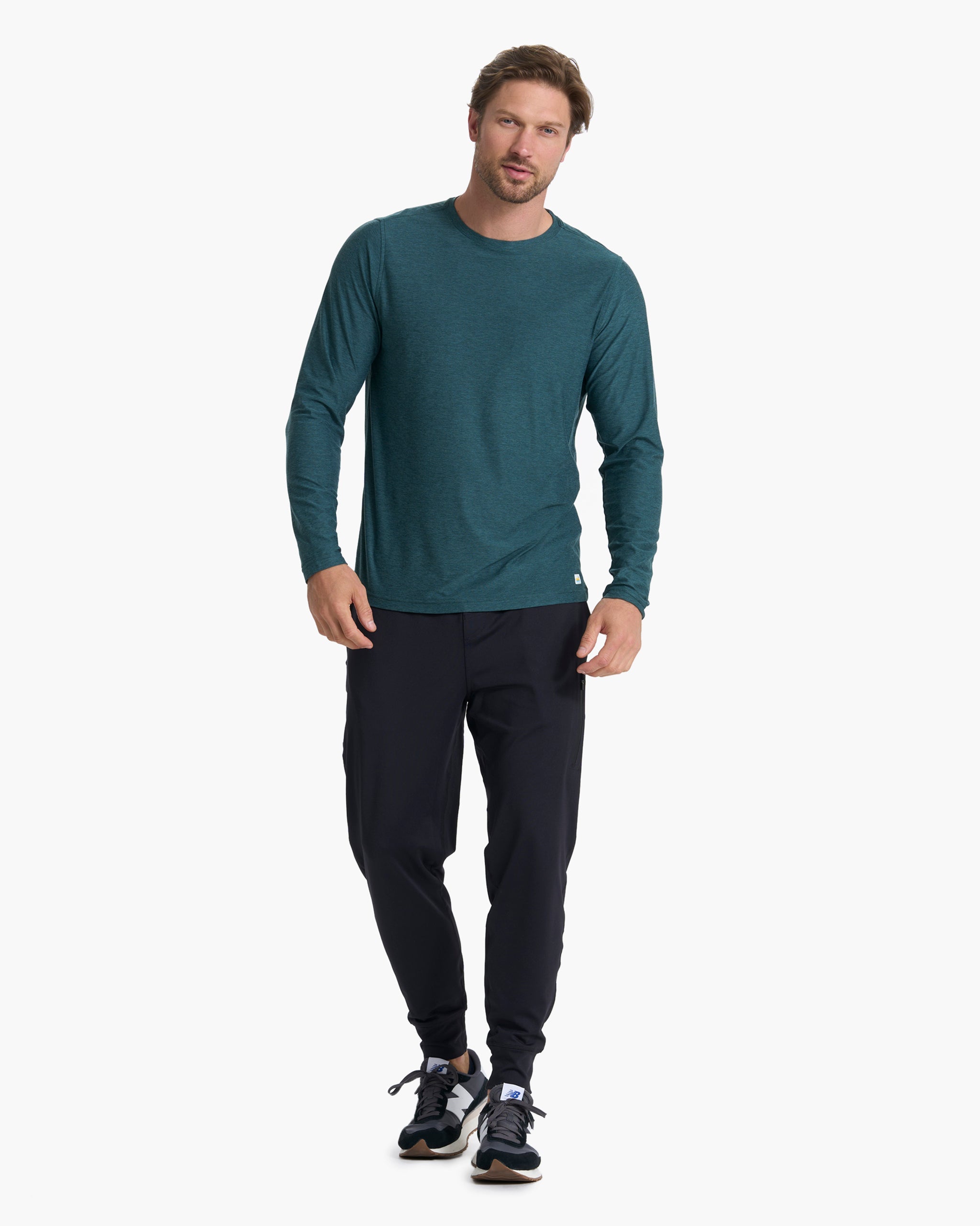 Long Sleeve Strato Tech Tee | Beryl Heather
