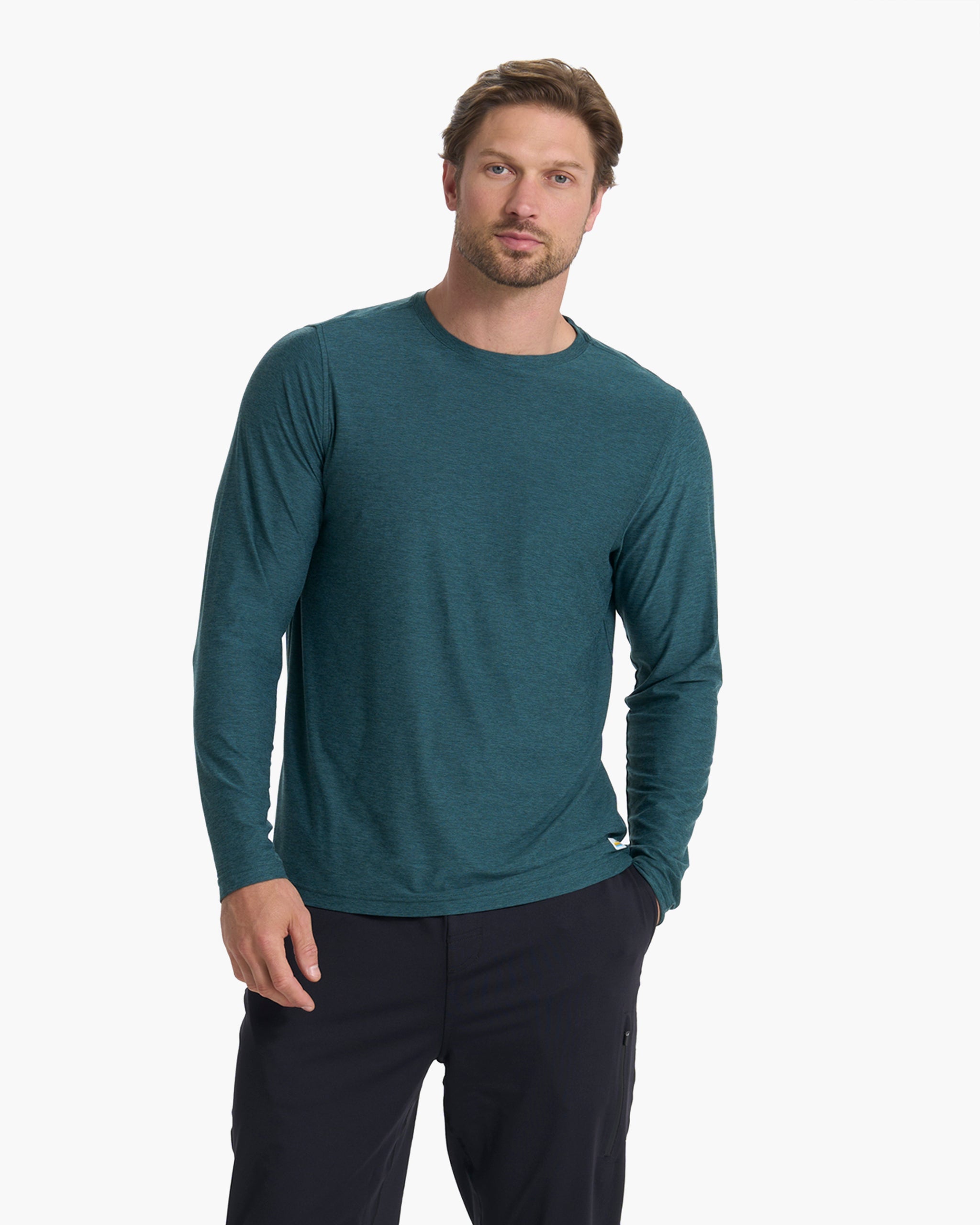 Long Sleeve Strato Tech Tee | Beryl Heather