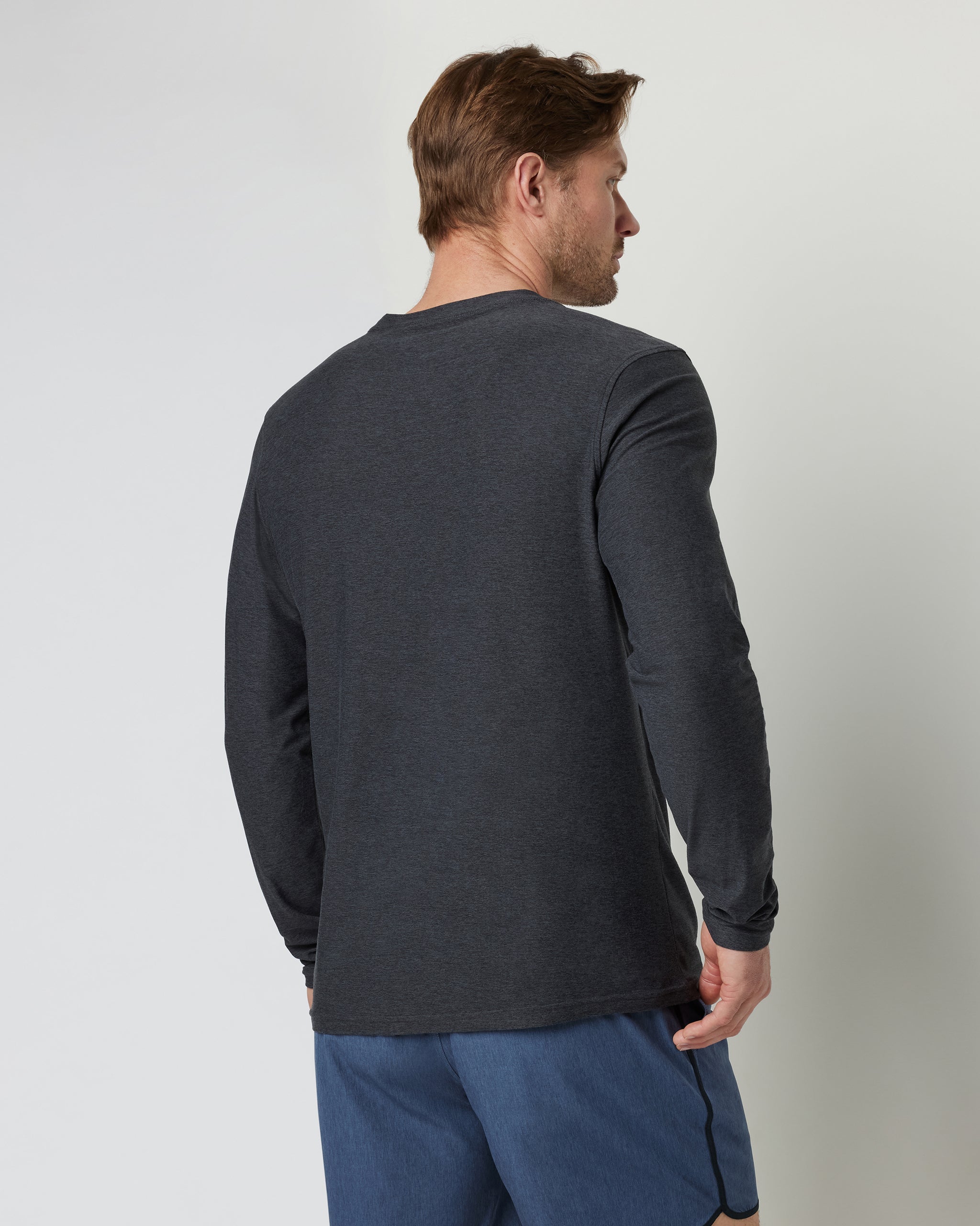 Long-Sleeve Strato Tech Tee | Charcoal Heather