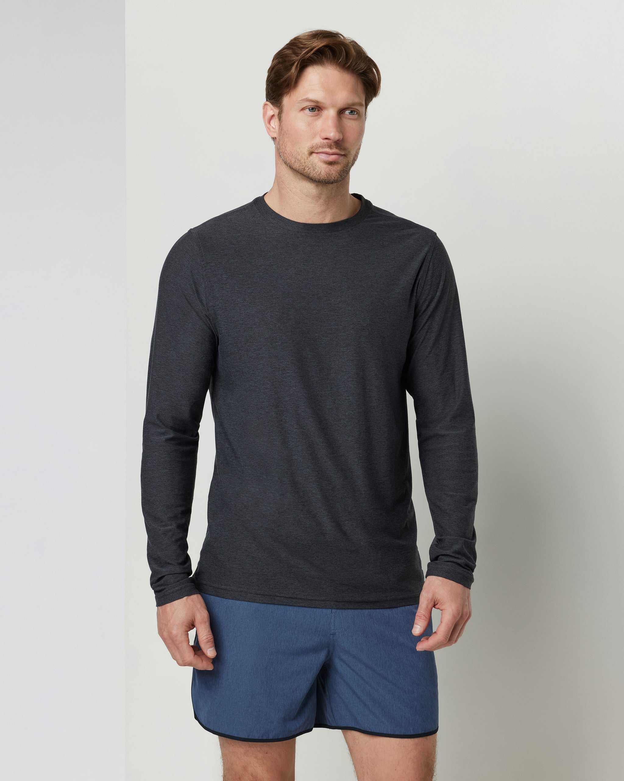 Long-Sleeve Strato Tech Tee | Charcoal Heather