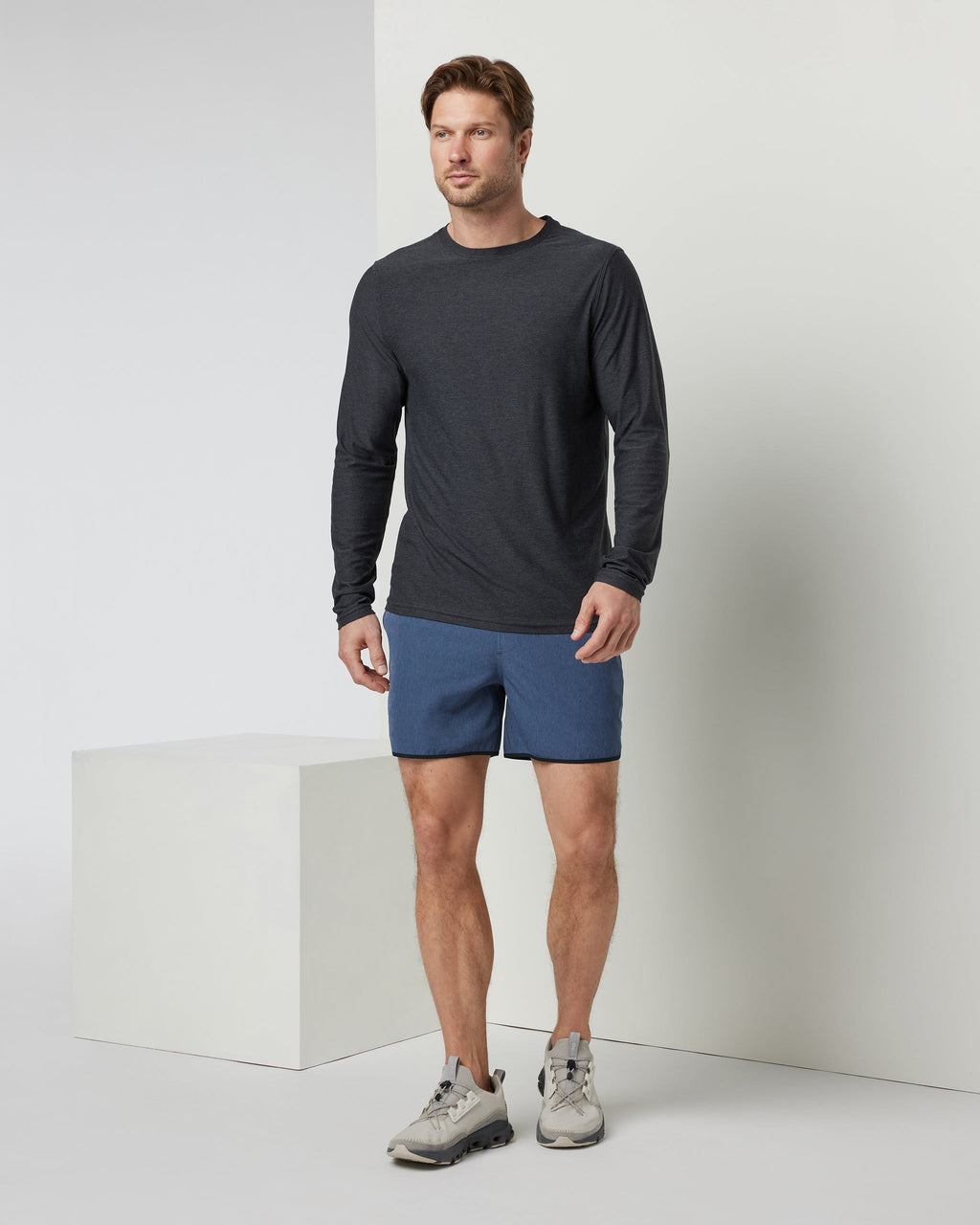 Long-Sleeve Strato Tech Tee | Charcoal Heather