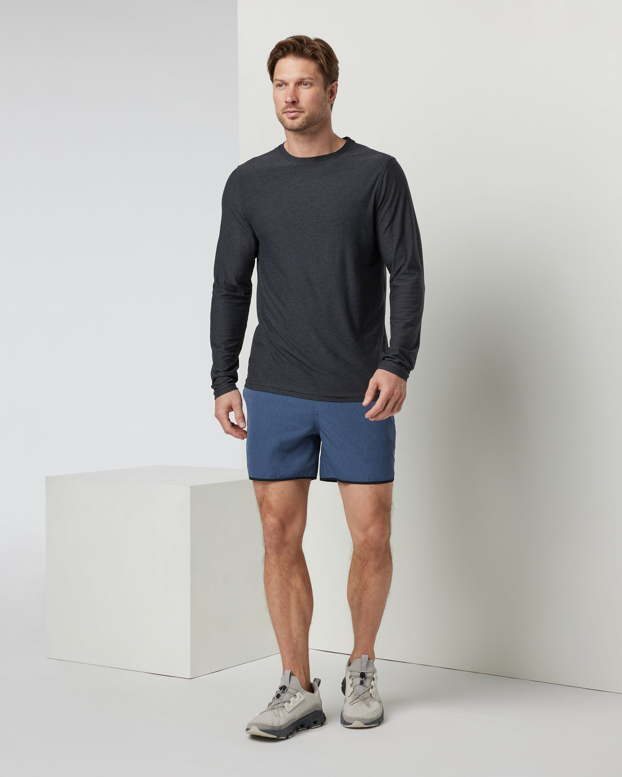 Long-Sleeve Strato Tech Tee | Charcoal Heather