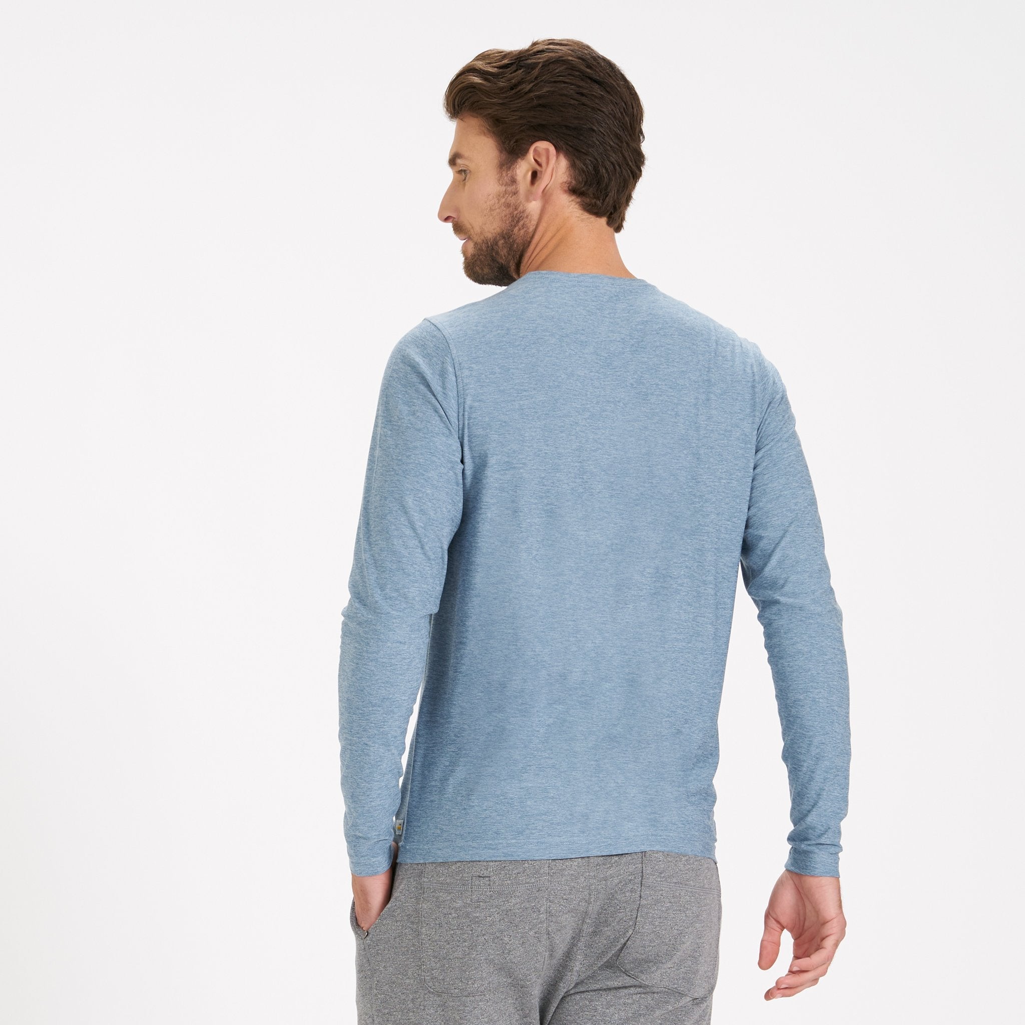 Long-Sleeve Strato Tech Tee | Cloud Heather