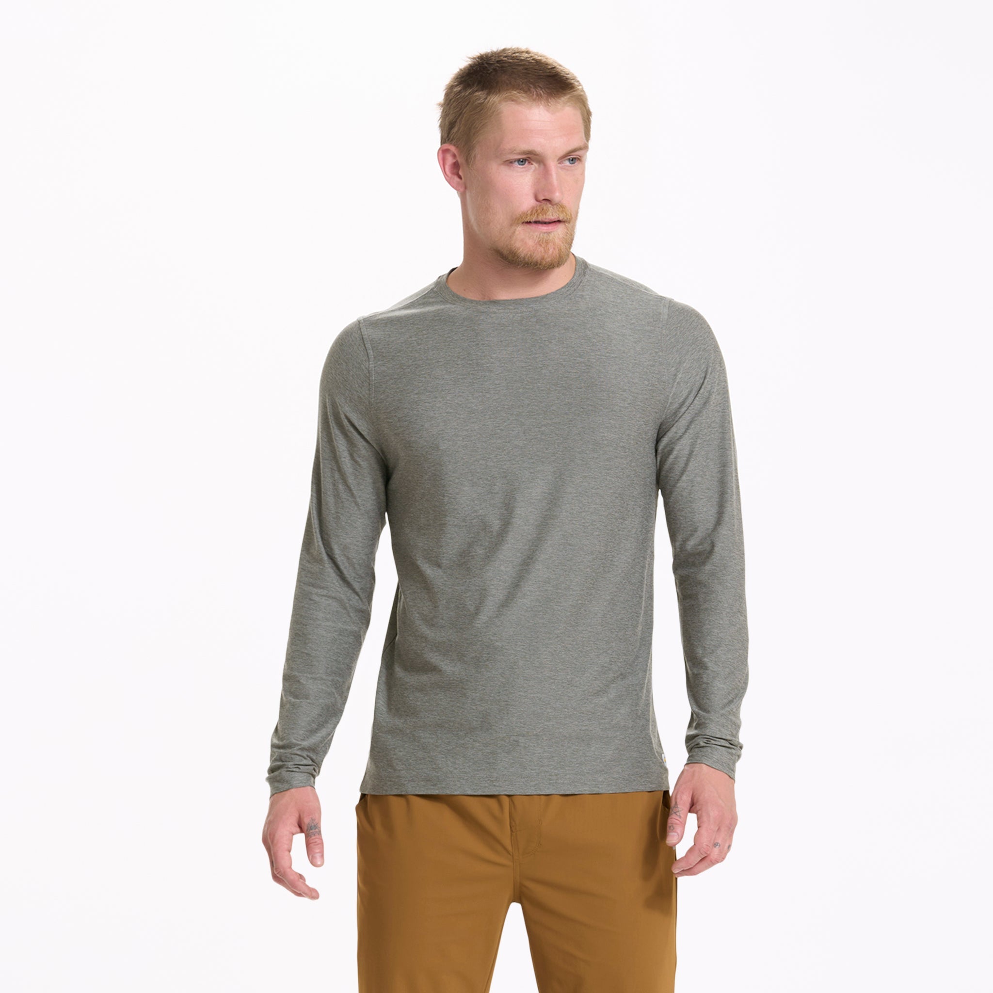Long-Sleeve Strato Tech Tee | Dusty Pine Heather