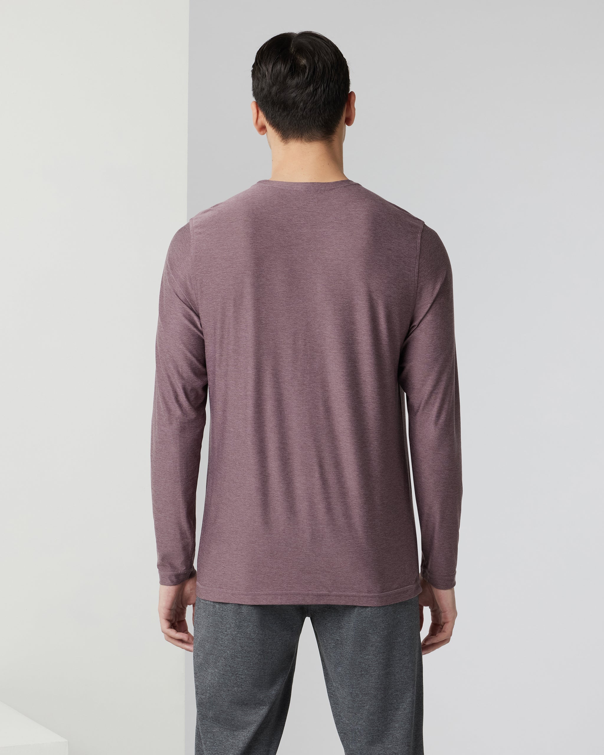 Long-Sleeve Strato Tech Tee | Elderberry Heather