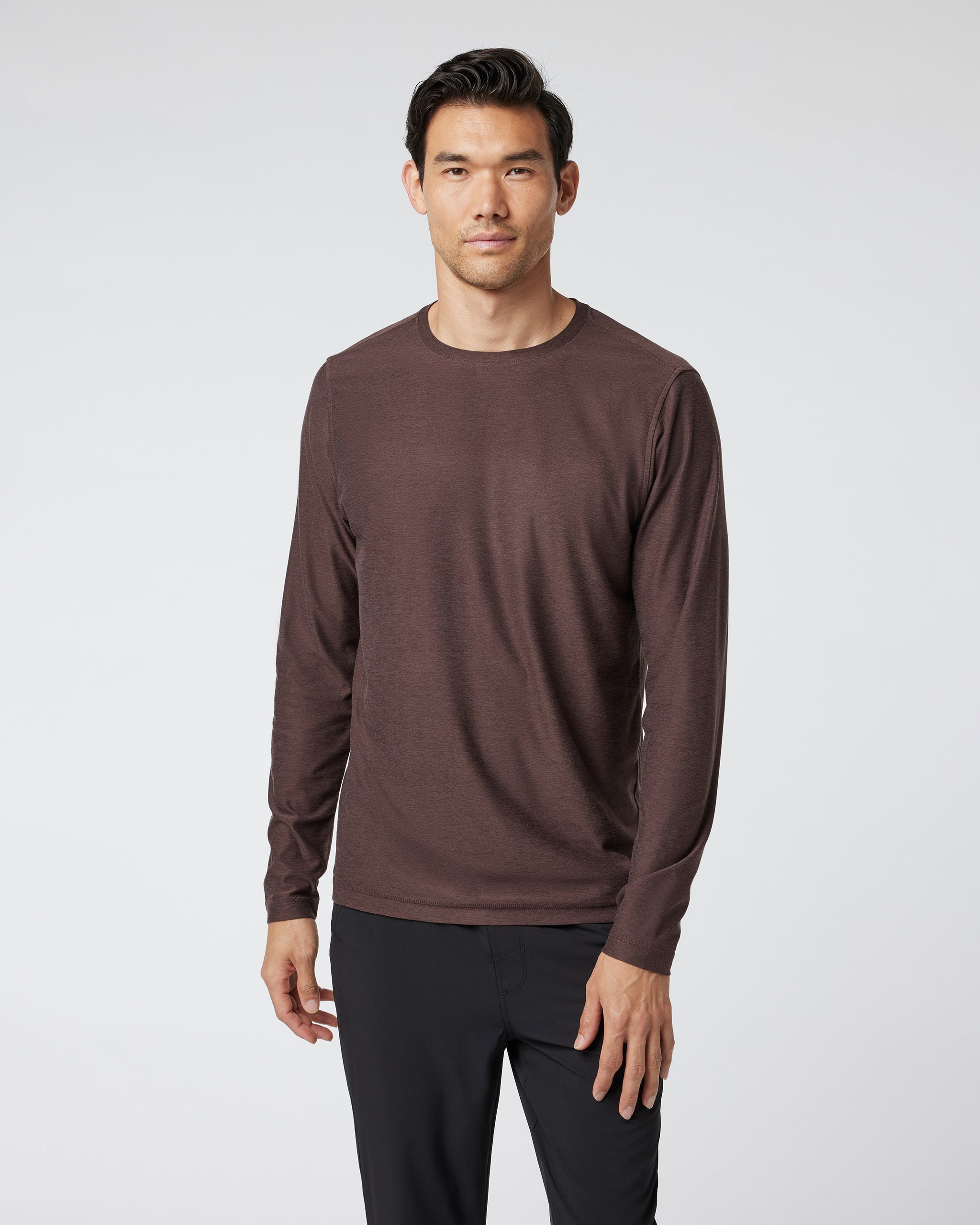 Long Sleeve Strato Tech Tee | Java Heather
