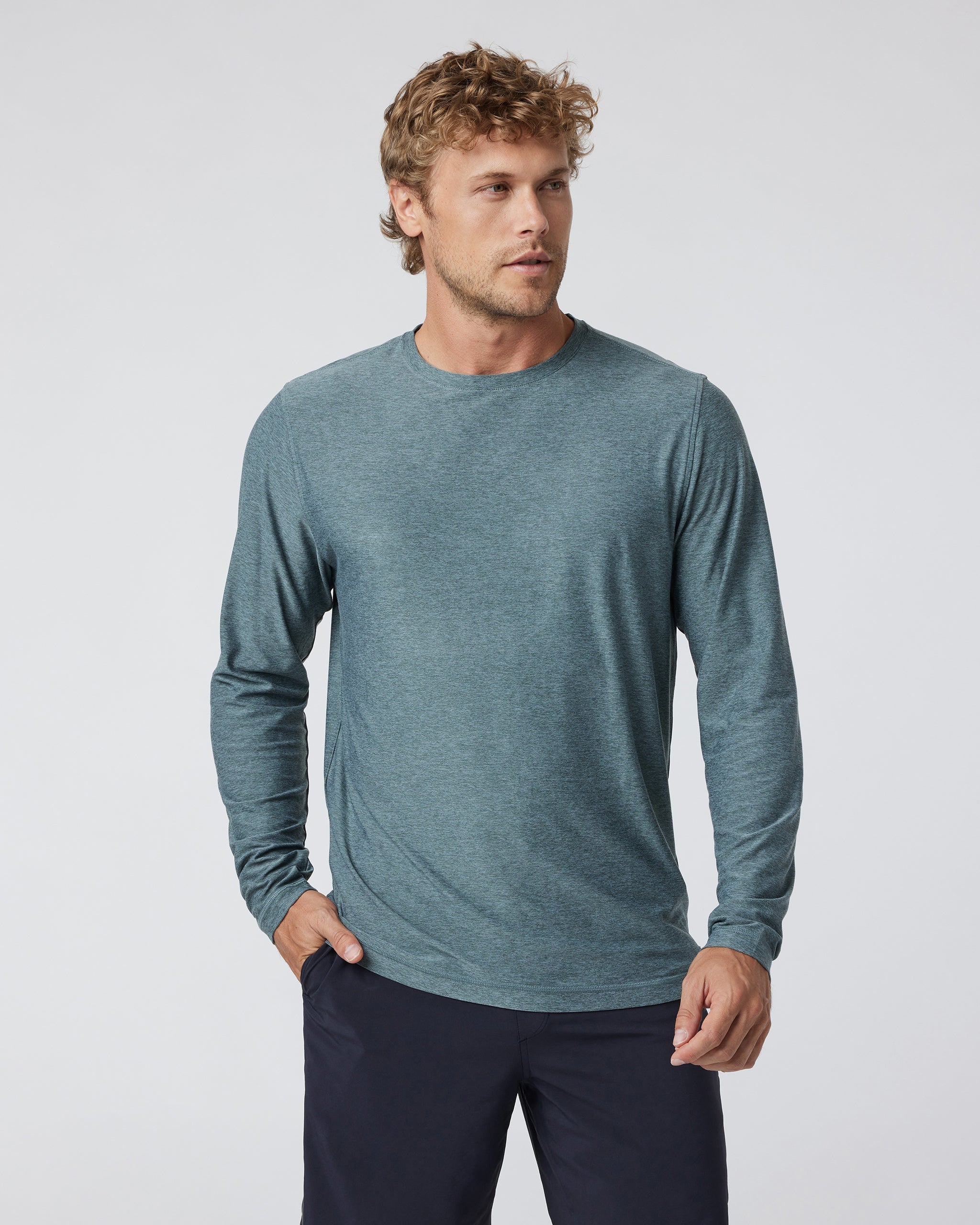 Long Sleeve Strato Tech Tee | Kashmir Heather