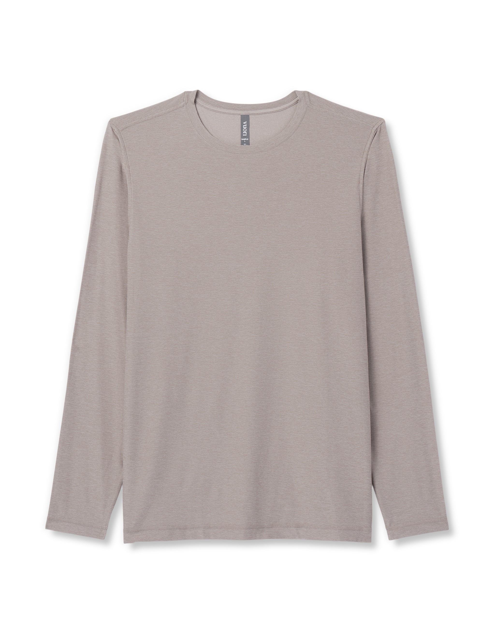 Long Sleeve Strato Tech Tee | Mocha Heather