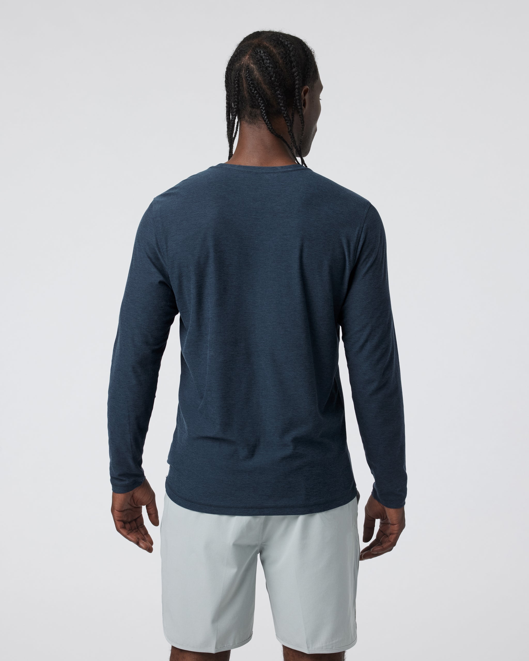 Long-Sleeve Strato Tech Tee | Navy Heather