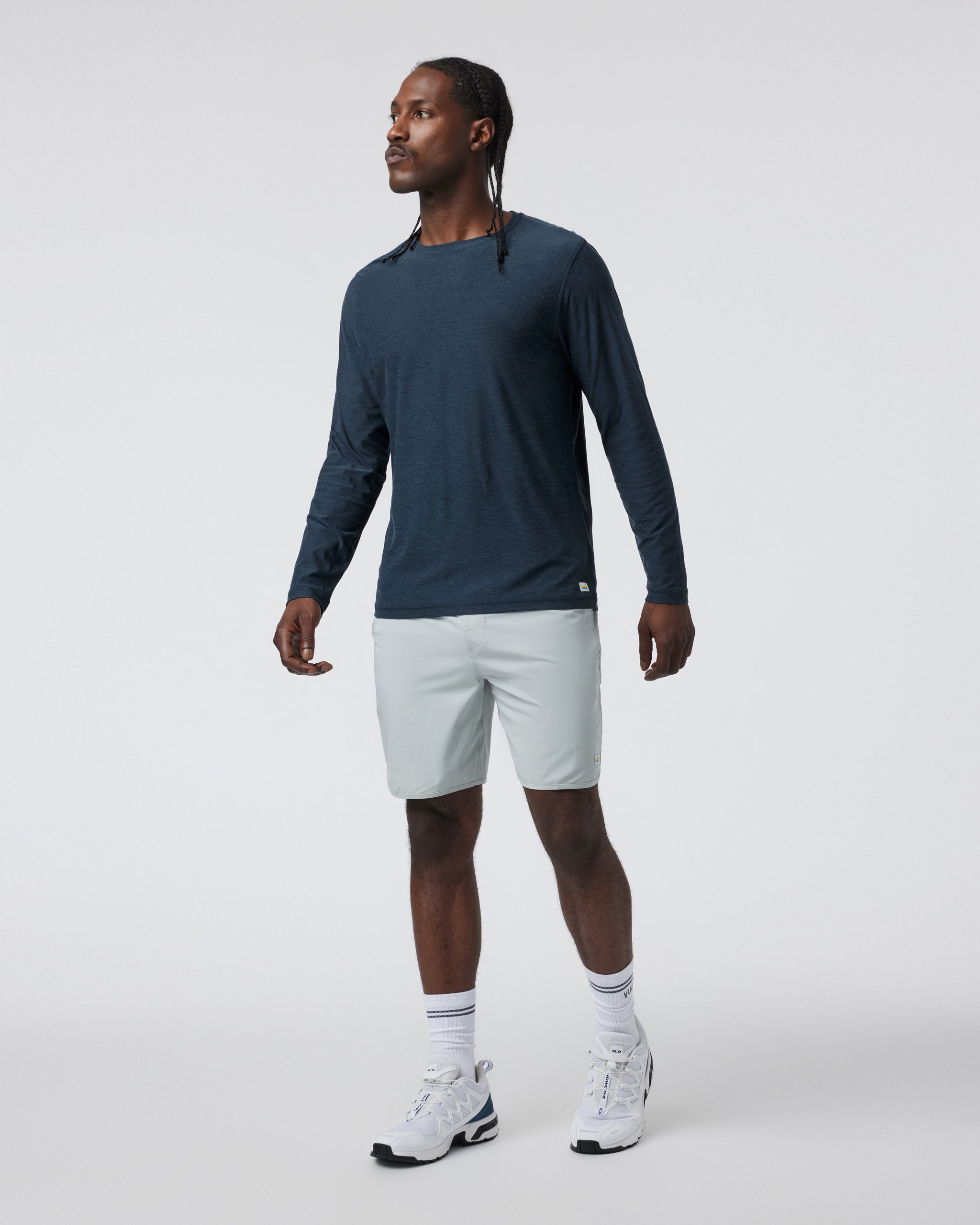 Long-Sleeve Strato Tech Tee | Navy Heather