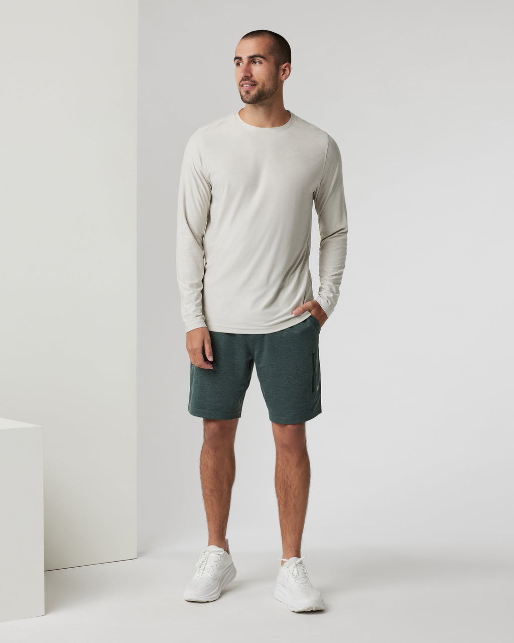 Long-Sleeve Strato Tech Tee | Salt Heather