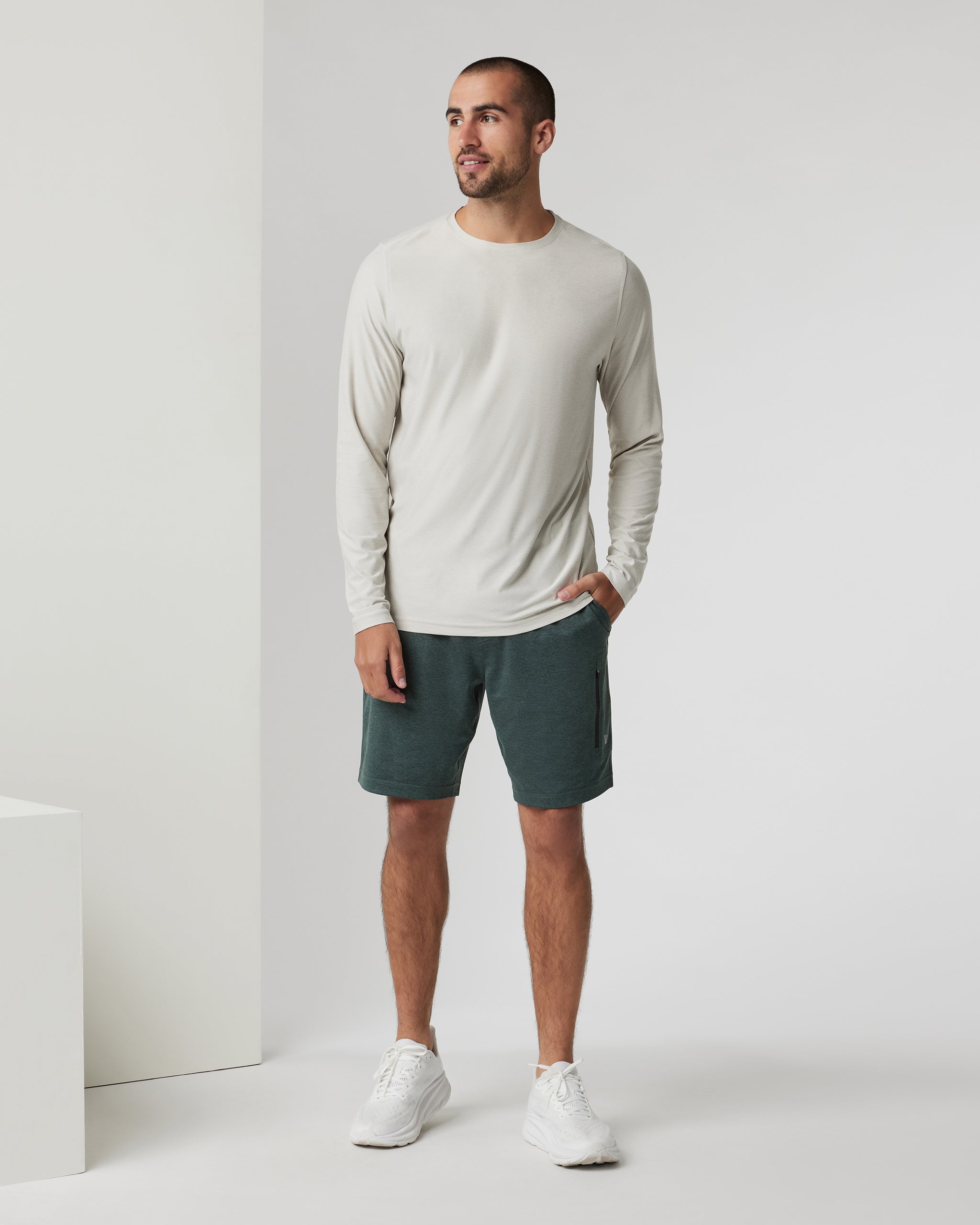 Long-Sleeve Strato Tech Tee | Salt Heather