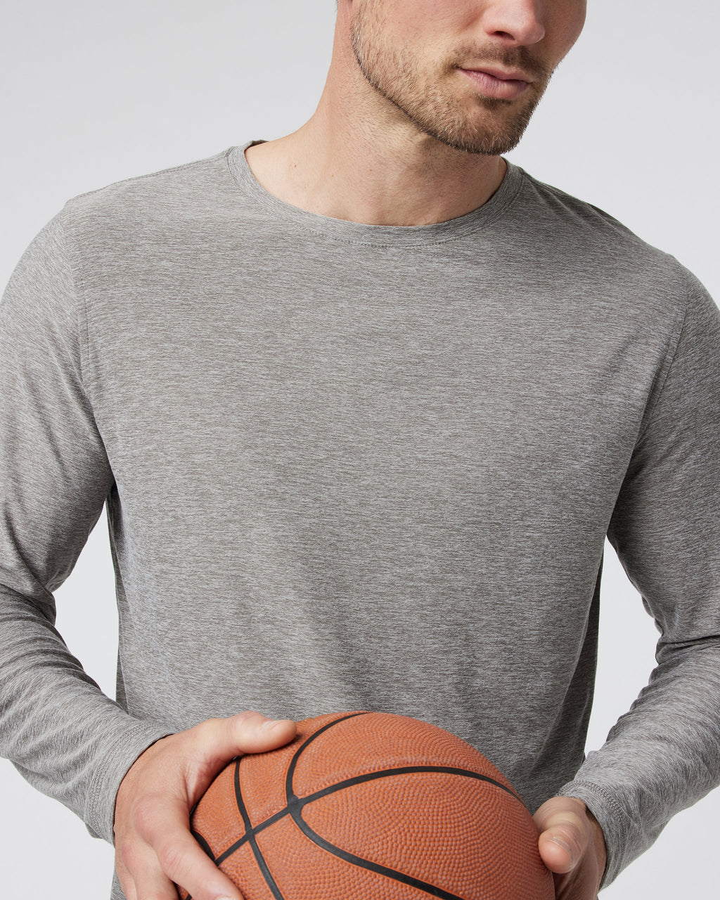 Long-Sleeve Strato Tech Tee | Heather Grey