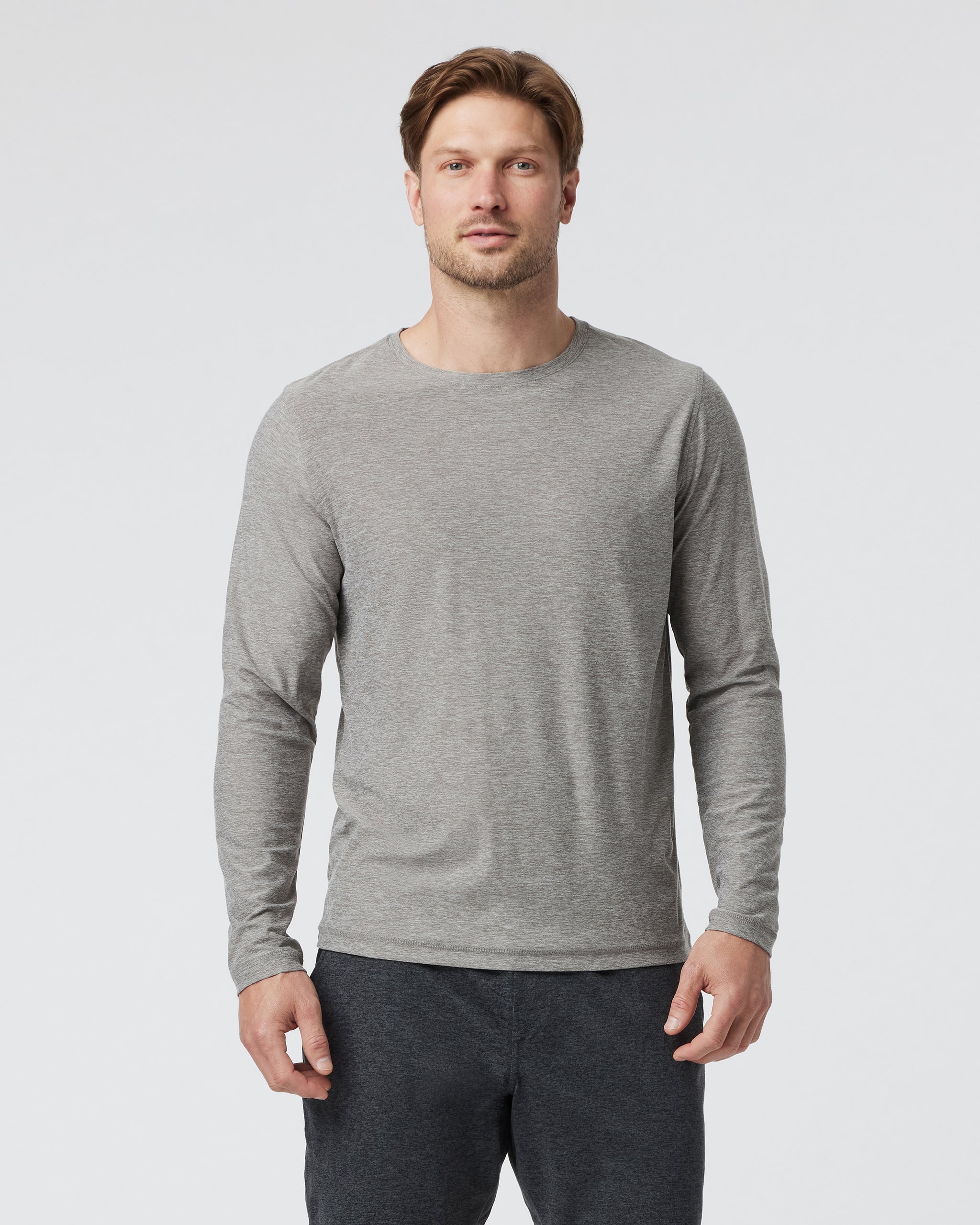 Long-Sleeve Strato Tech Tee | Heather Grey
