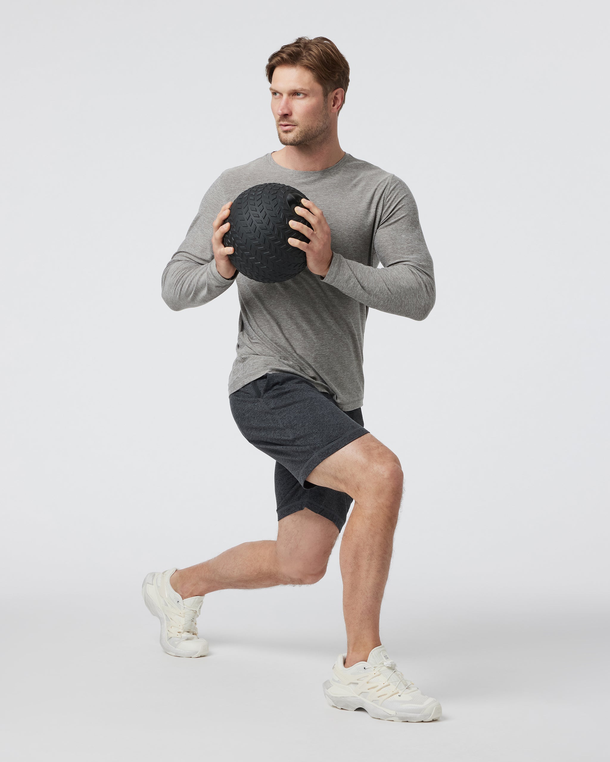 Long-Sleeve Strato Tech Tee | Heather Grey
