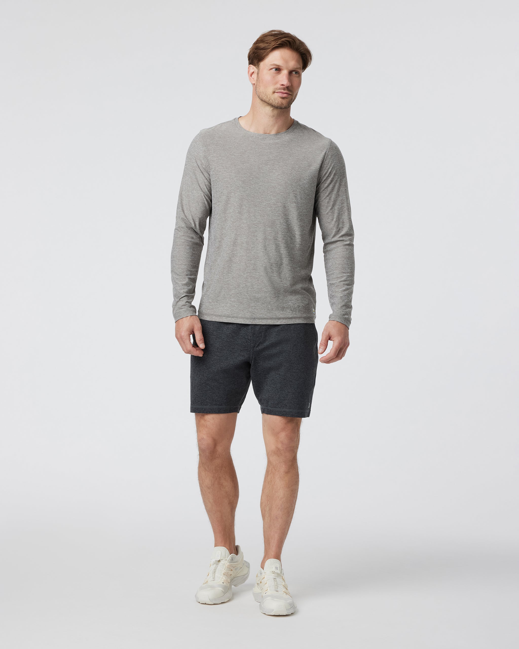 Long-Sleeve Strato Tech Tee | Heather Grey