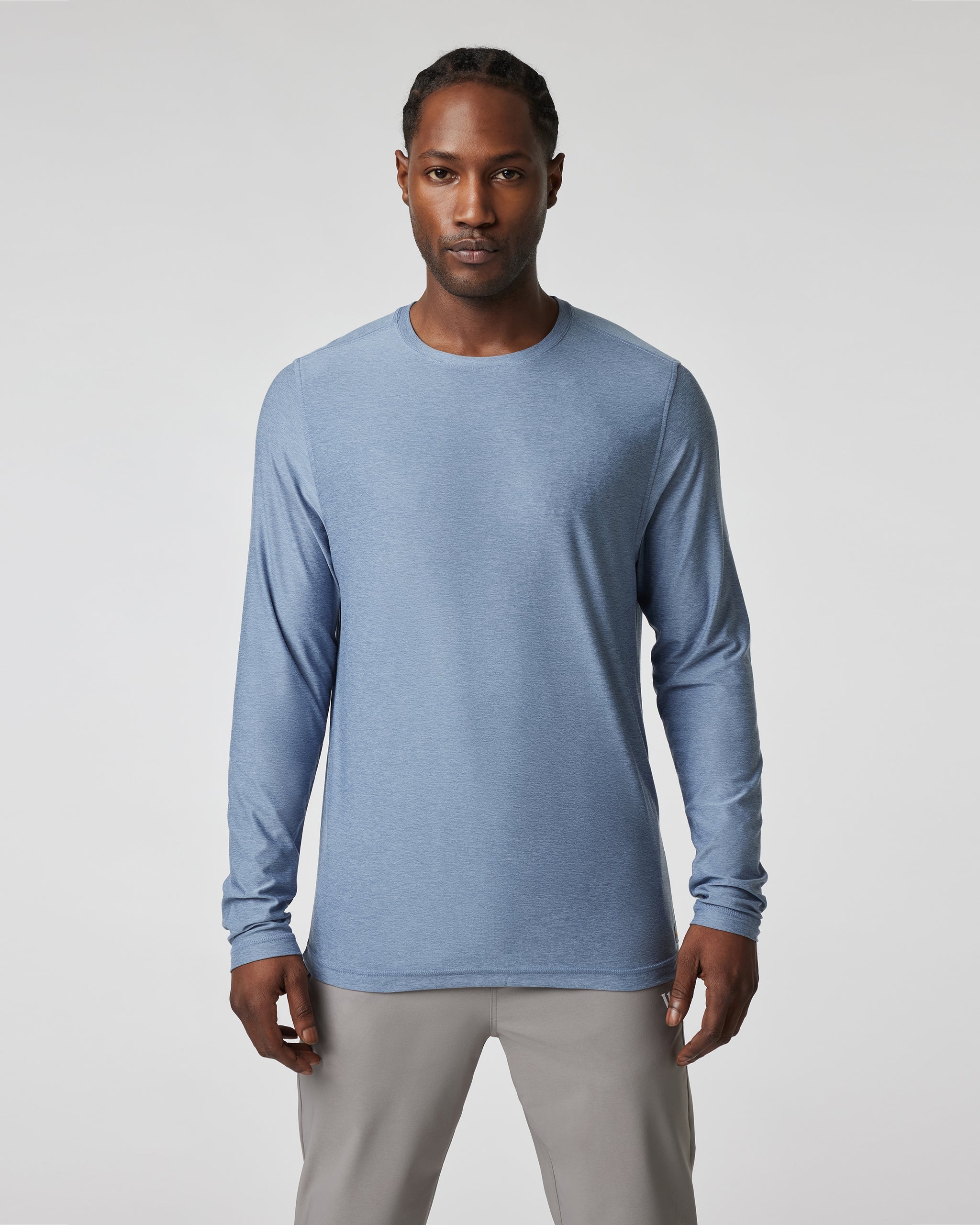 Long-Sleeve Strato Tech Tee | Chambray Heather