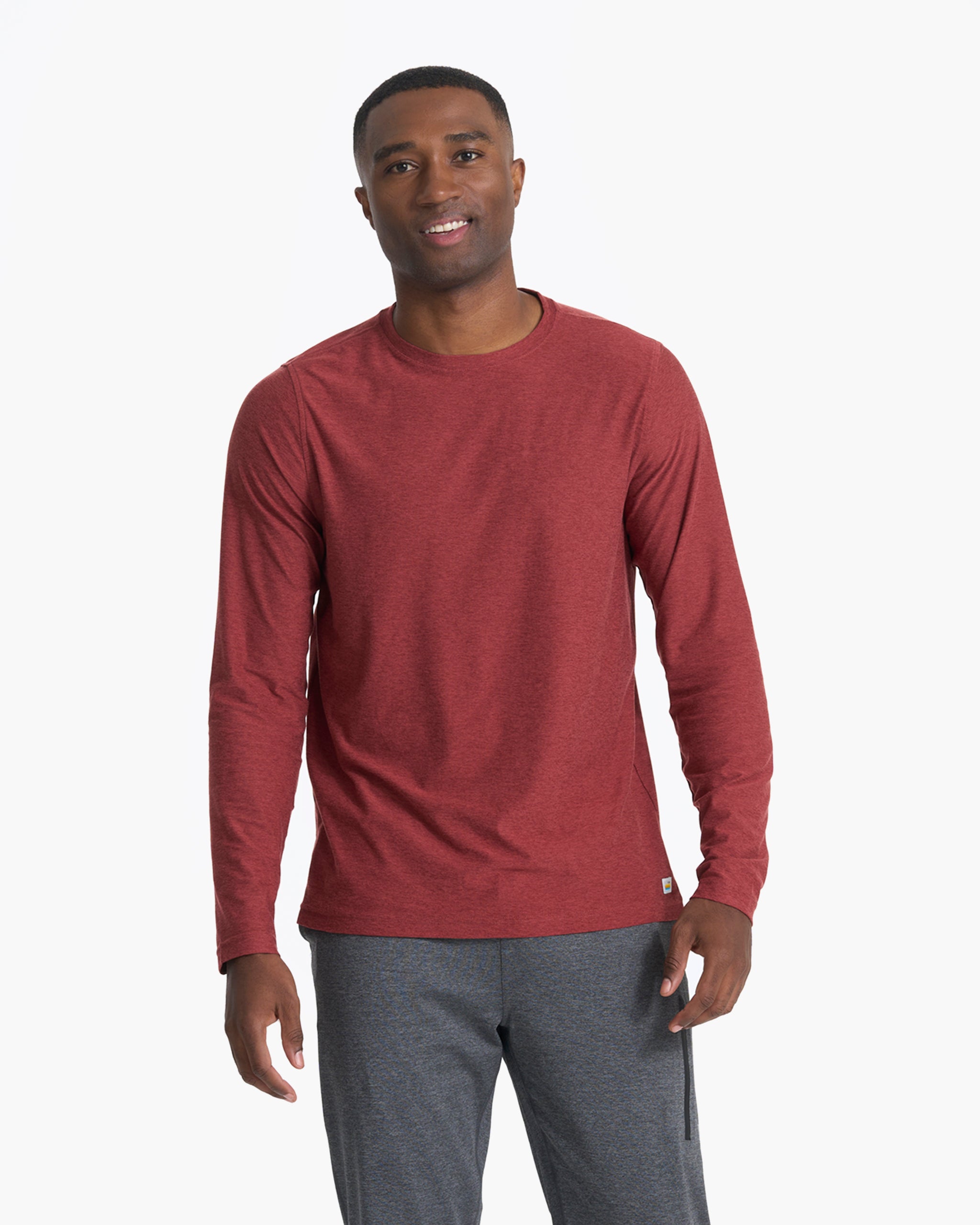 Long-Sleeve Strato Tech Tee | Currant Heather