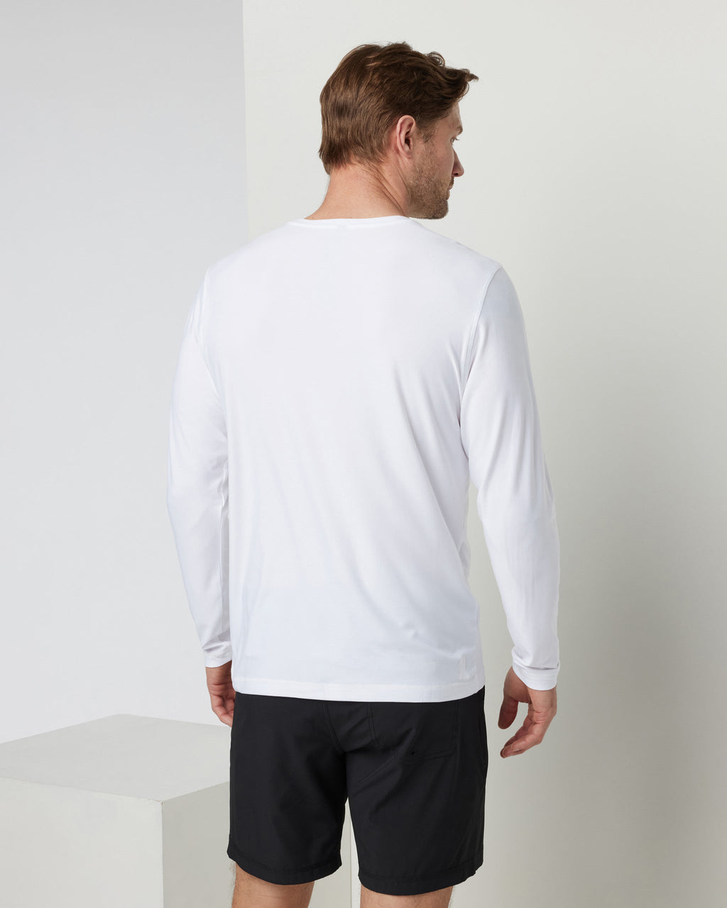 Long Sleeve Strato Tech Tee | White