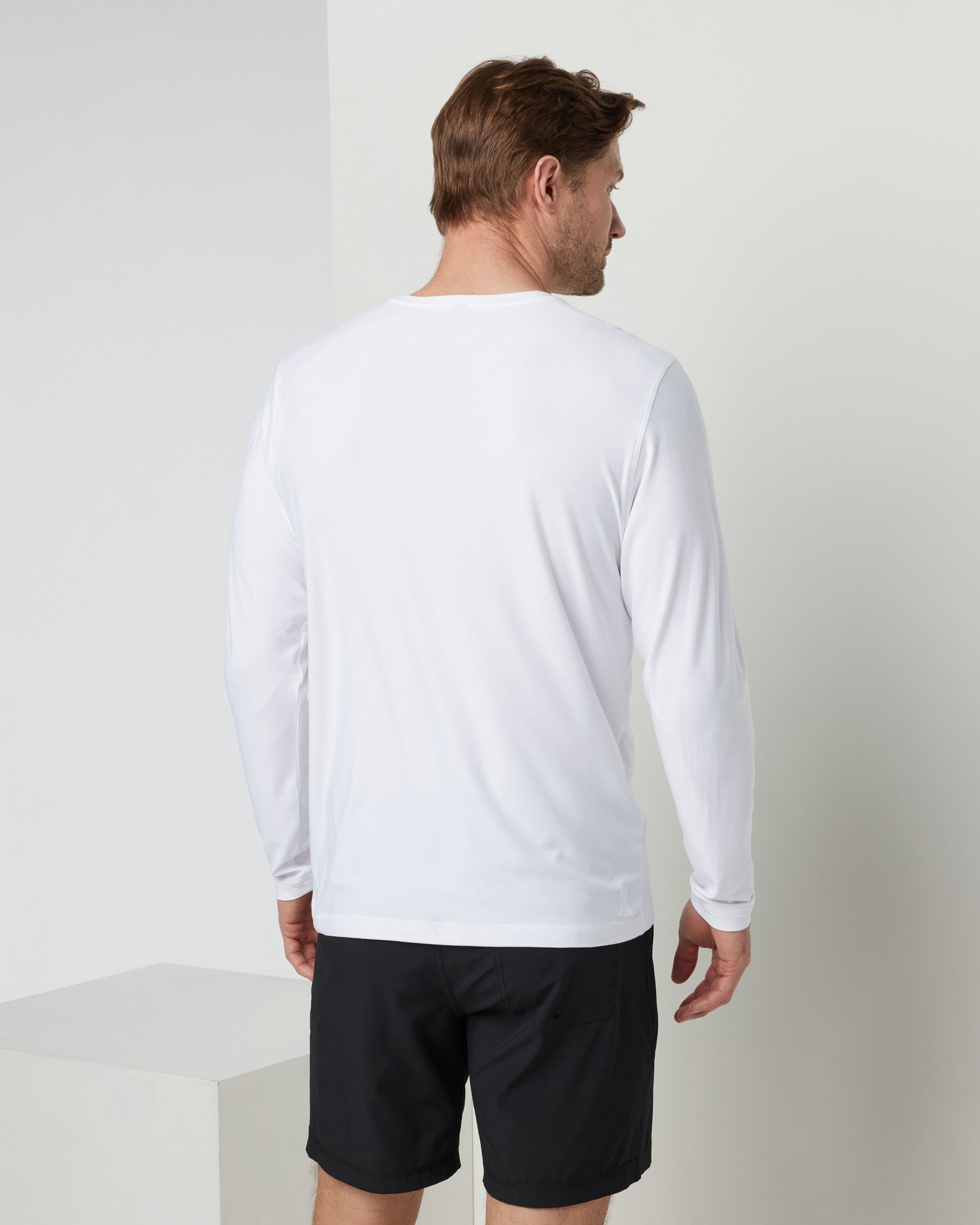 Long Sleeve Strato Tech Tee | White