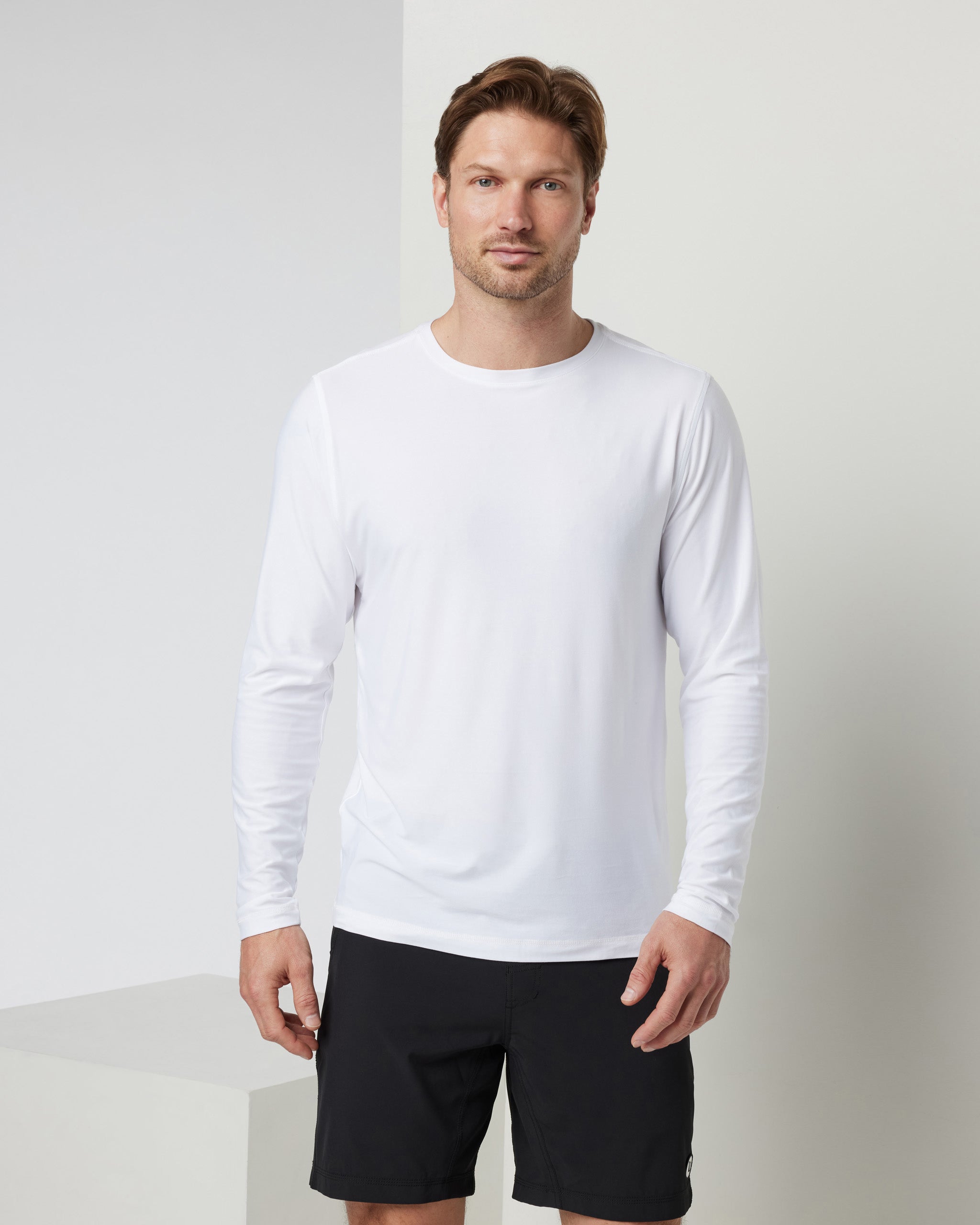 Long Sleeve Strato Tech Tee | White