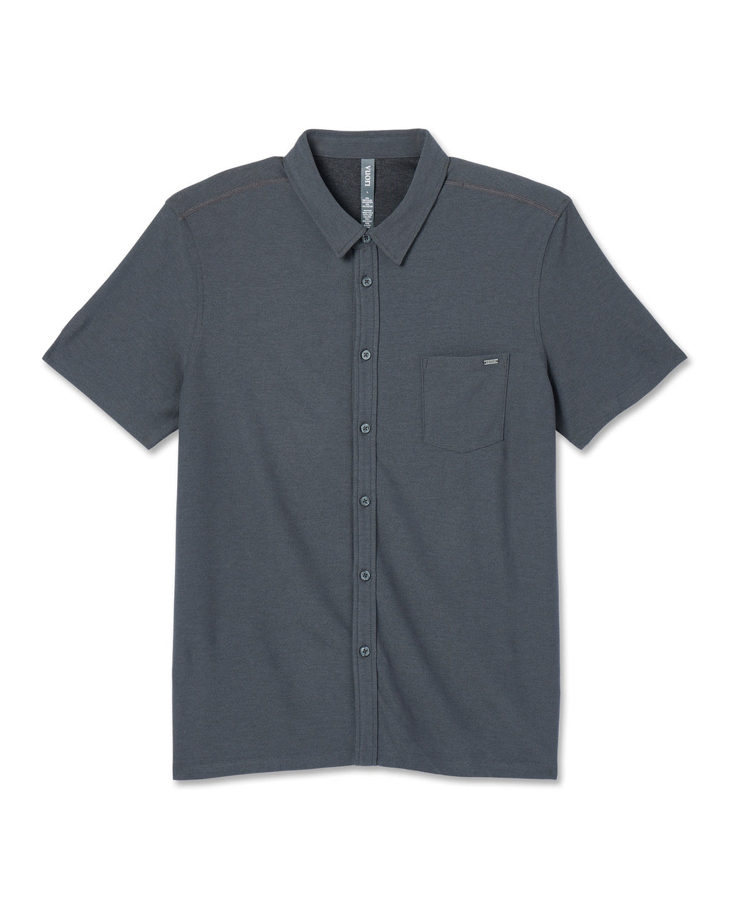 Short Sleeve Ace Button Down | Charcoal