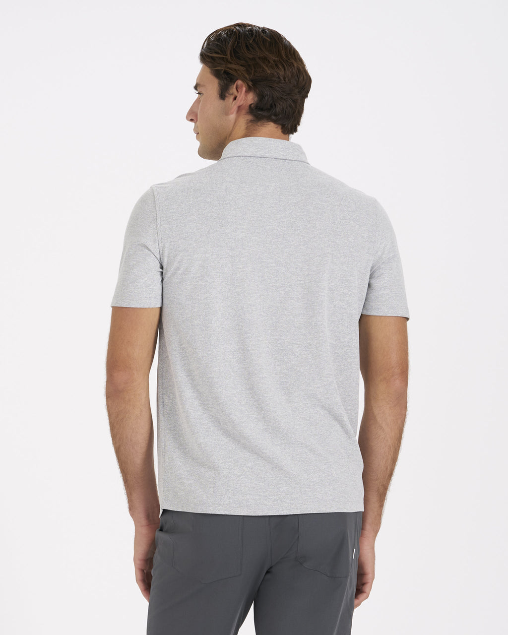 Short Sleeve Ace Button Down | Light Grey